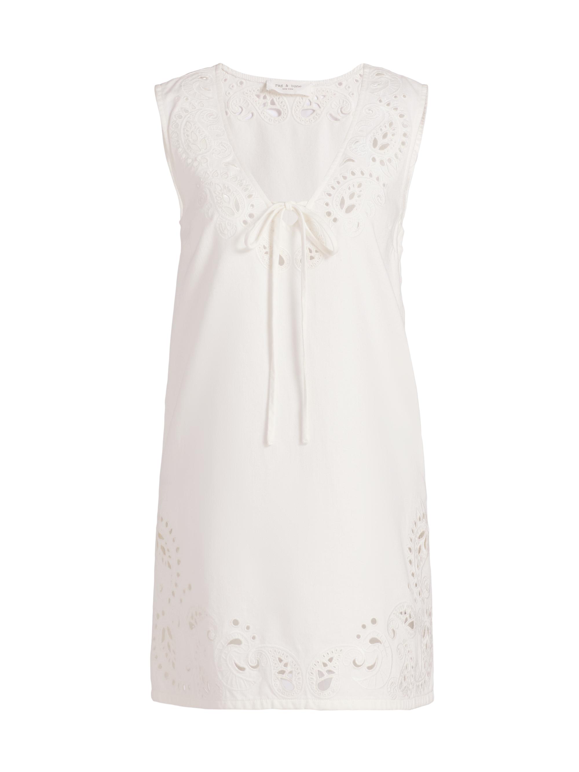 rag & bone Women's Belle Eyelet Minidress - White