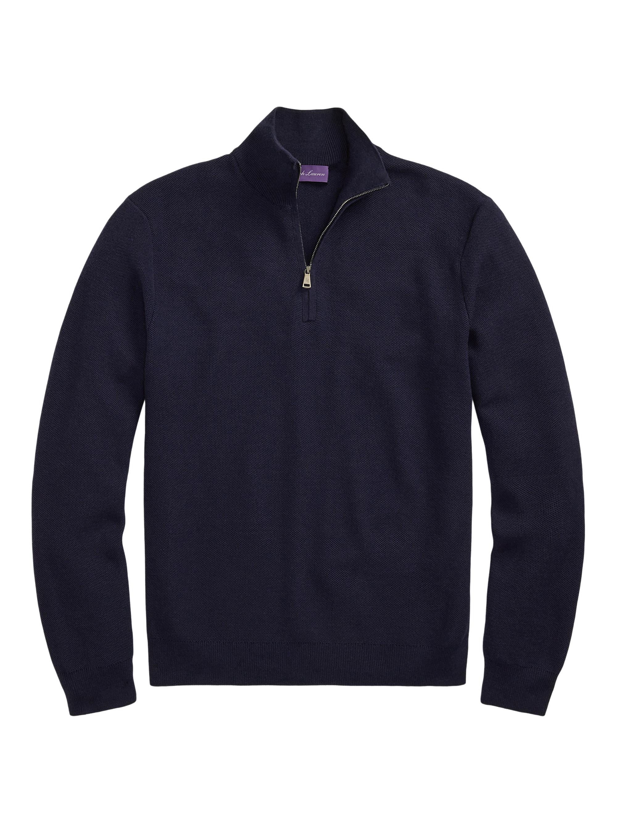 Ralph Lauren Purple Label Cable-Knit Cashmere Mockneck