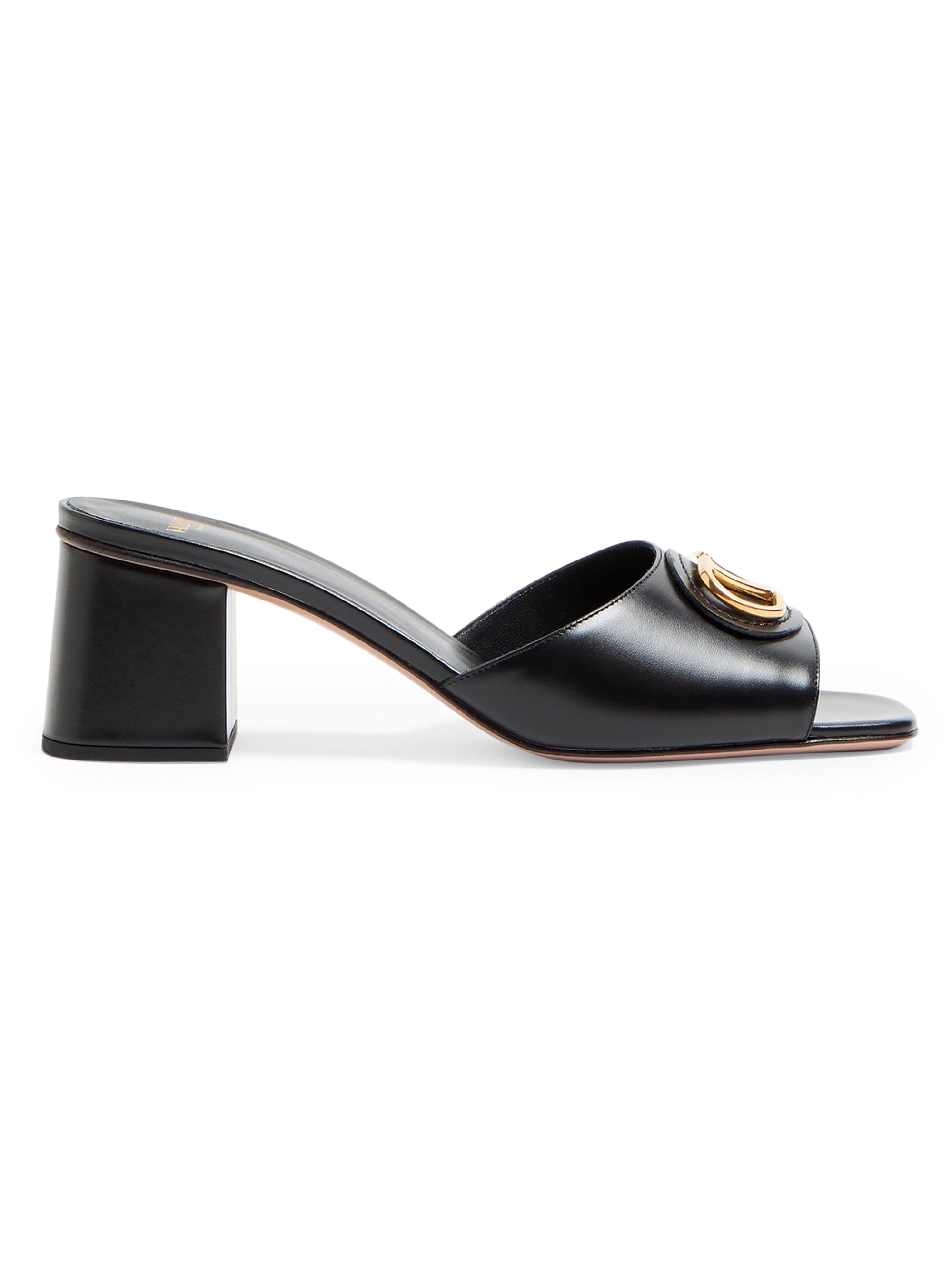 Valentino Garavani VLogo Signature 60MM Patent Leather Slide