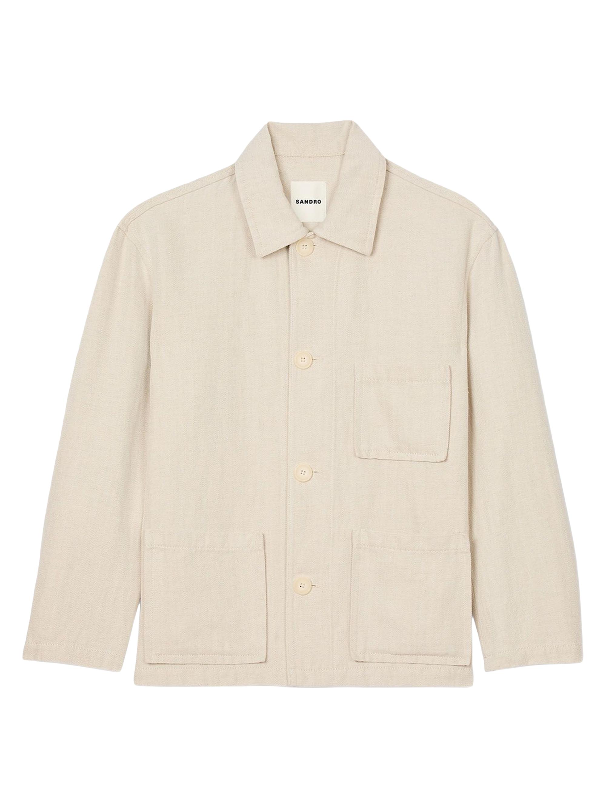 Sandro Men's Worker Jacket - Oats