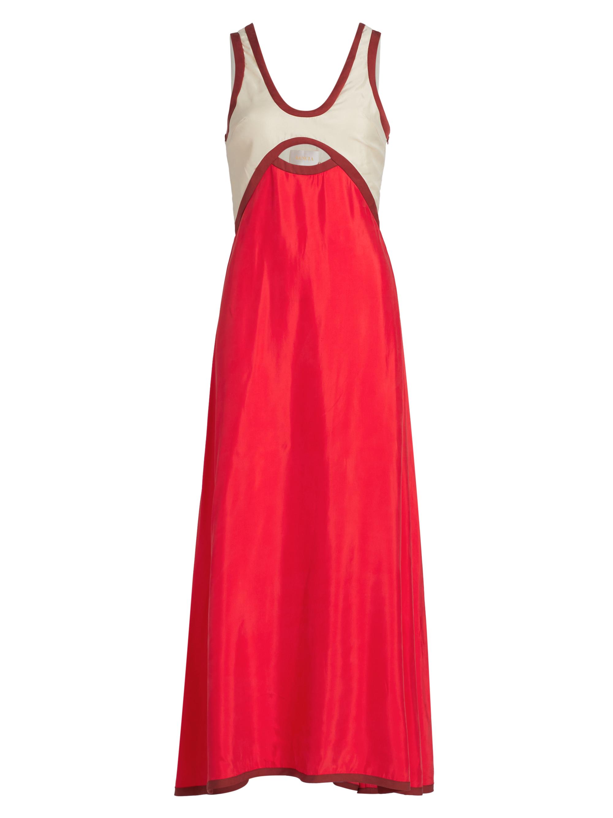 Sancia Women's Adularia The Aubrey Cutout Maxi Dress - Scarlet