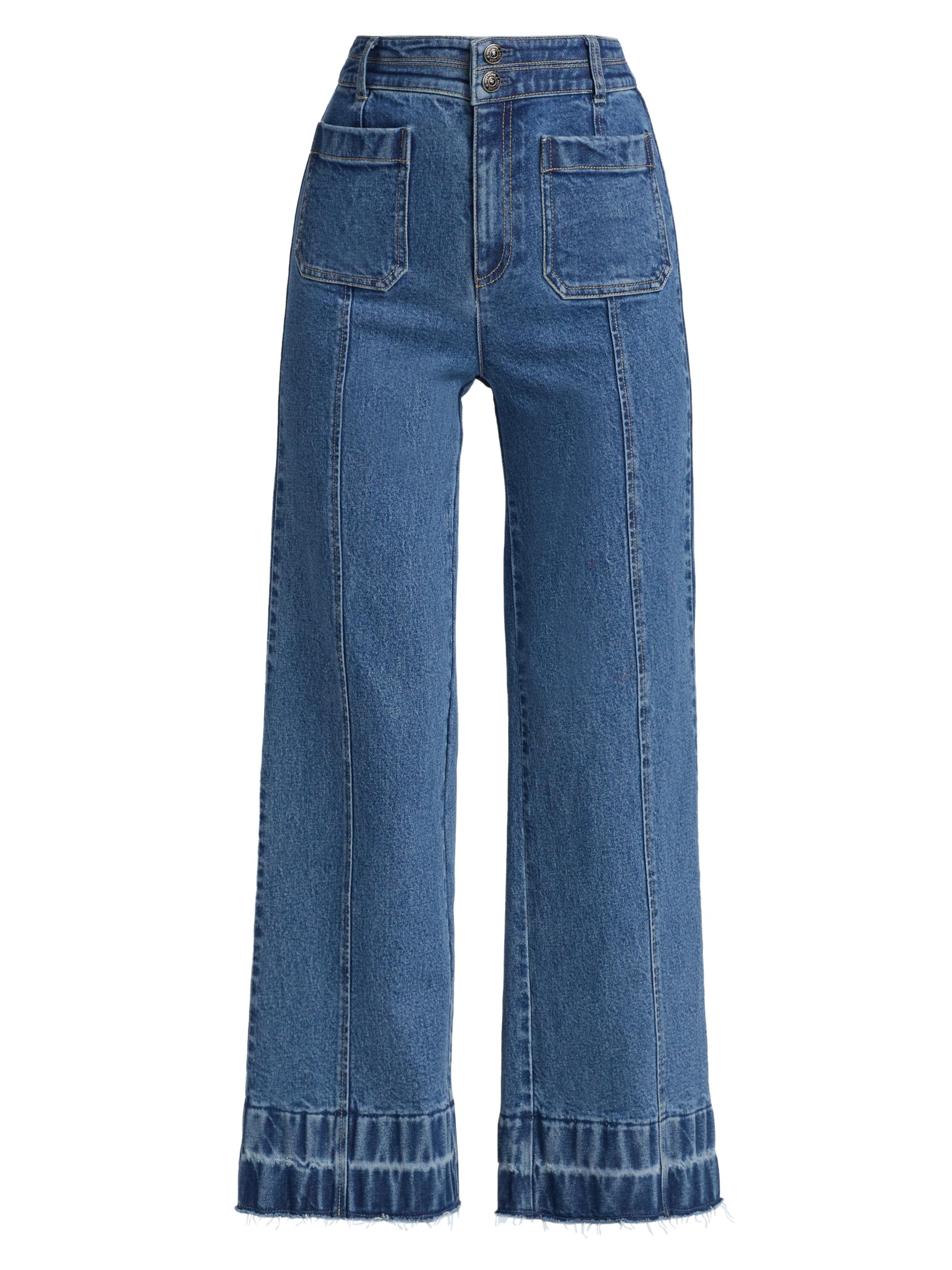Cinq à Sept Dorothea Wide-Leg Denim Pants | Saks Fifth Avenue