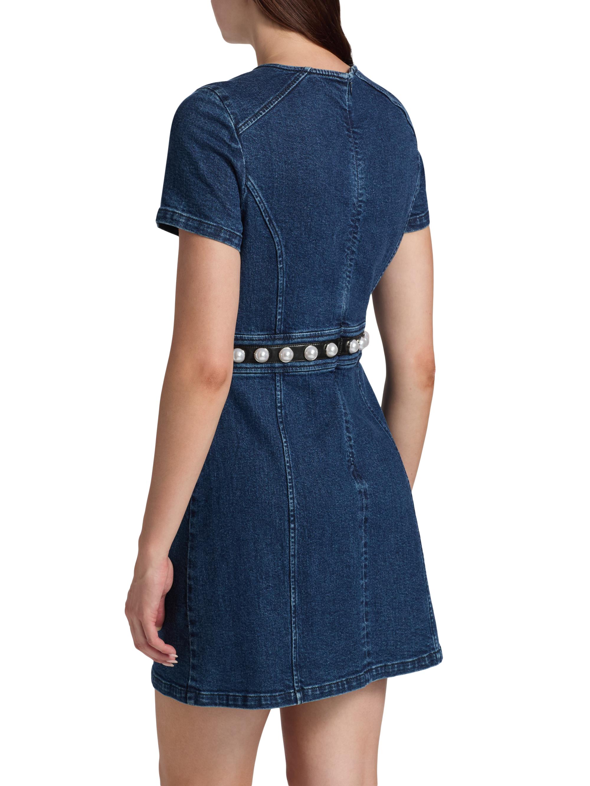 modest denim dress Front Open Modest Denim Abaya Burqa for Women with Georgette Hijab L / 66 [+$ 4.99] main image 0