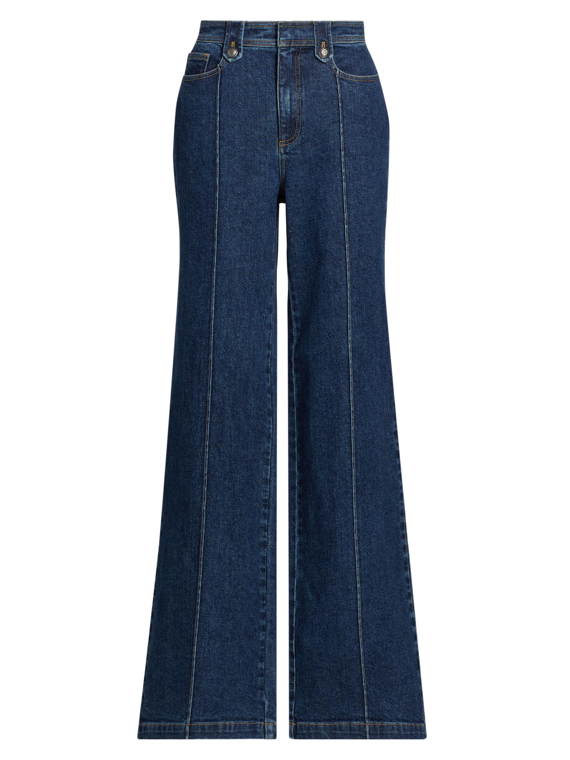 Cinq à Sept Benji Cuffed Wide-Leg Jeans | Saks Fifth Avenue