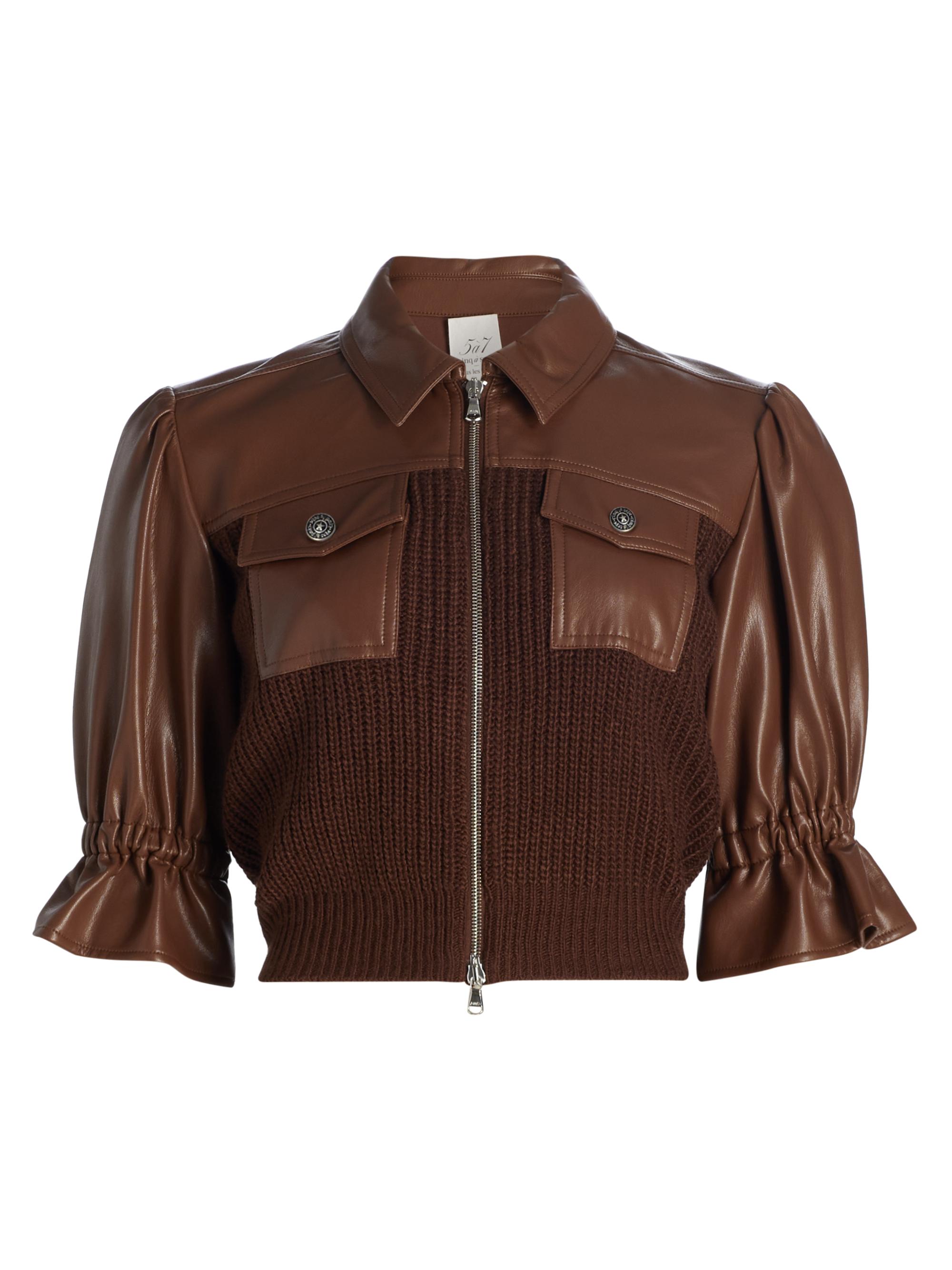 Cinq à Sept Le Petit Roxie Vegan Leather Blazer | Saks Fifth Avenue