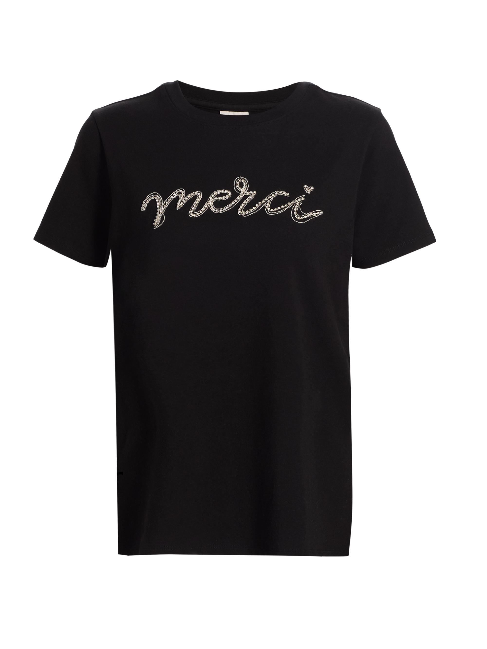 Cinq à Sept Women's Merci Chain T-Shirt - Black Silver