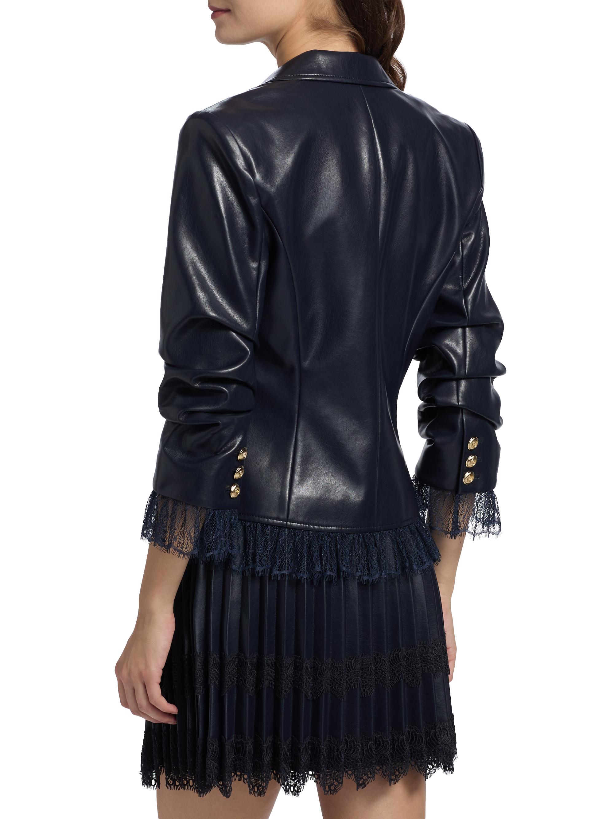 Cinq à Sept Le Petit Roxie Vegan Leather Blazer | Saks Fifth Avenue