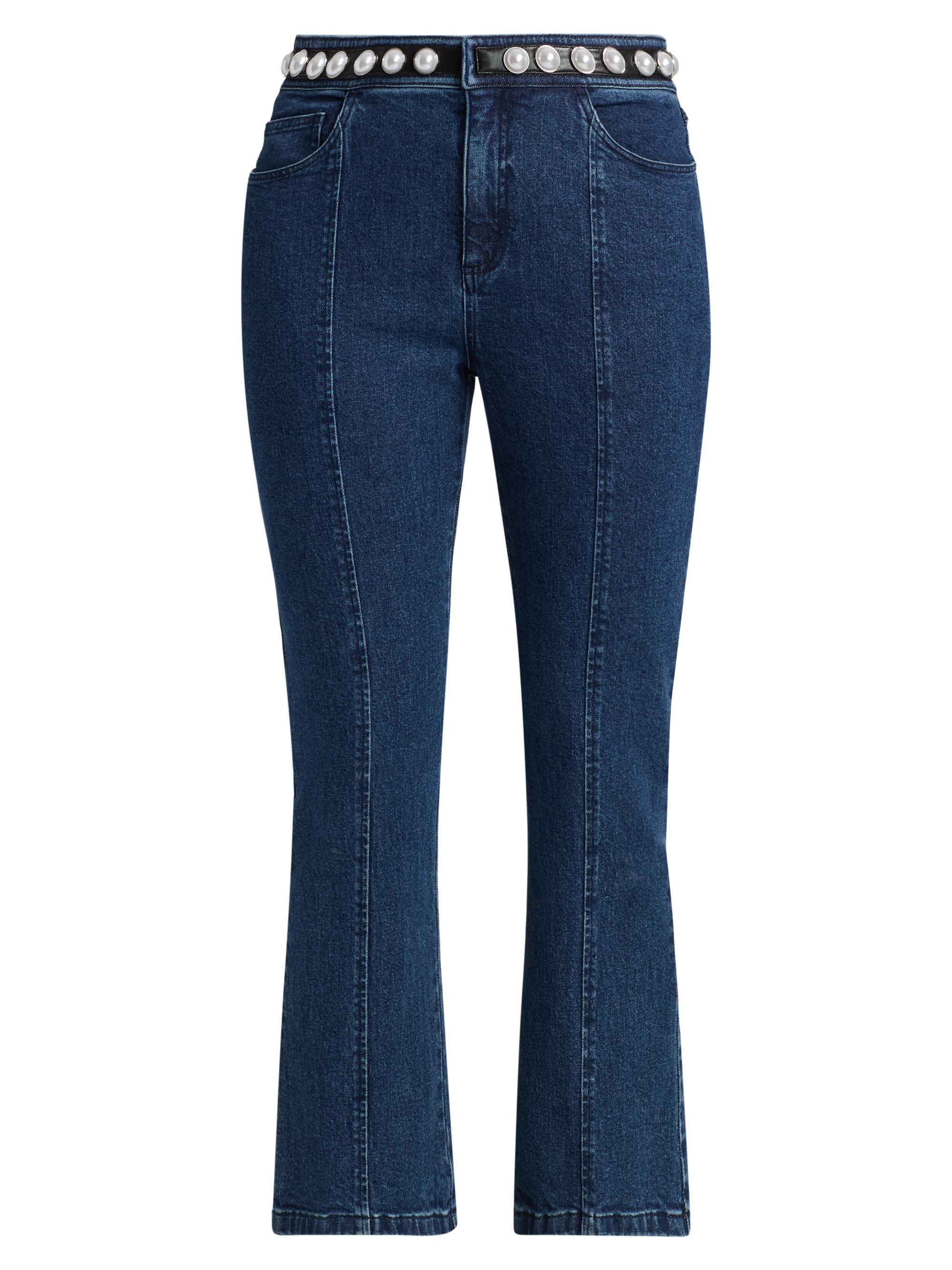 Cinq à Sept Women's Shannon Pearl-Embellished Jeans - Oceane