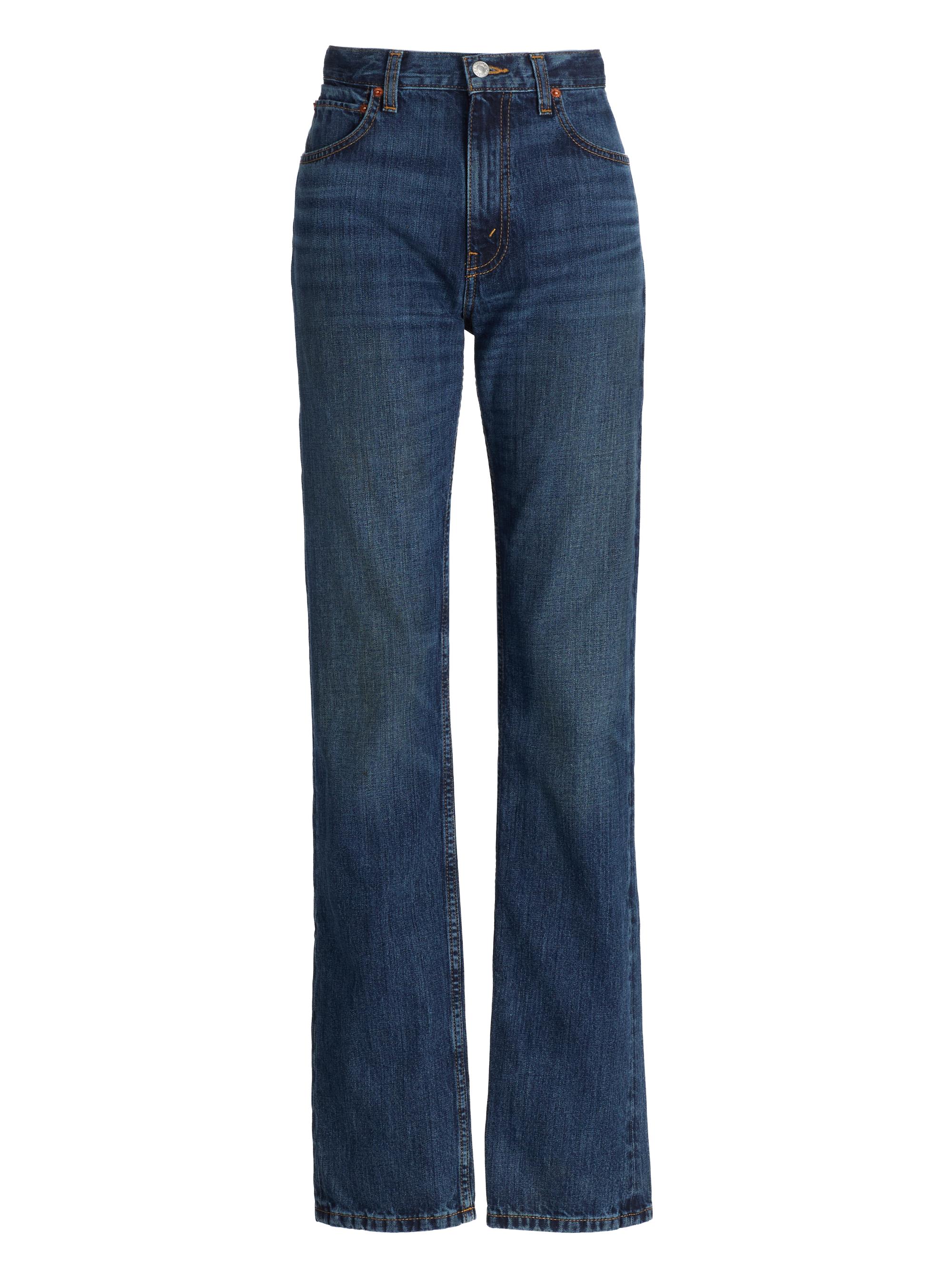 R13 デニム R13 Women's Damon Pleated Wide Leg Jeans, Lennon Blue, 23 at