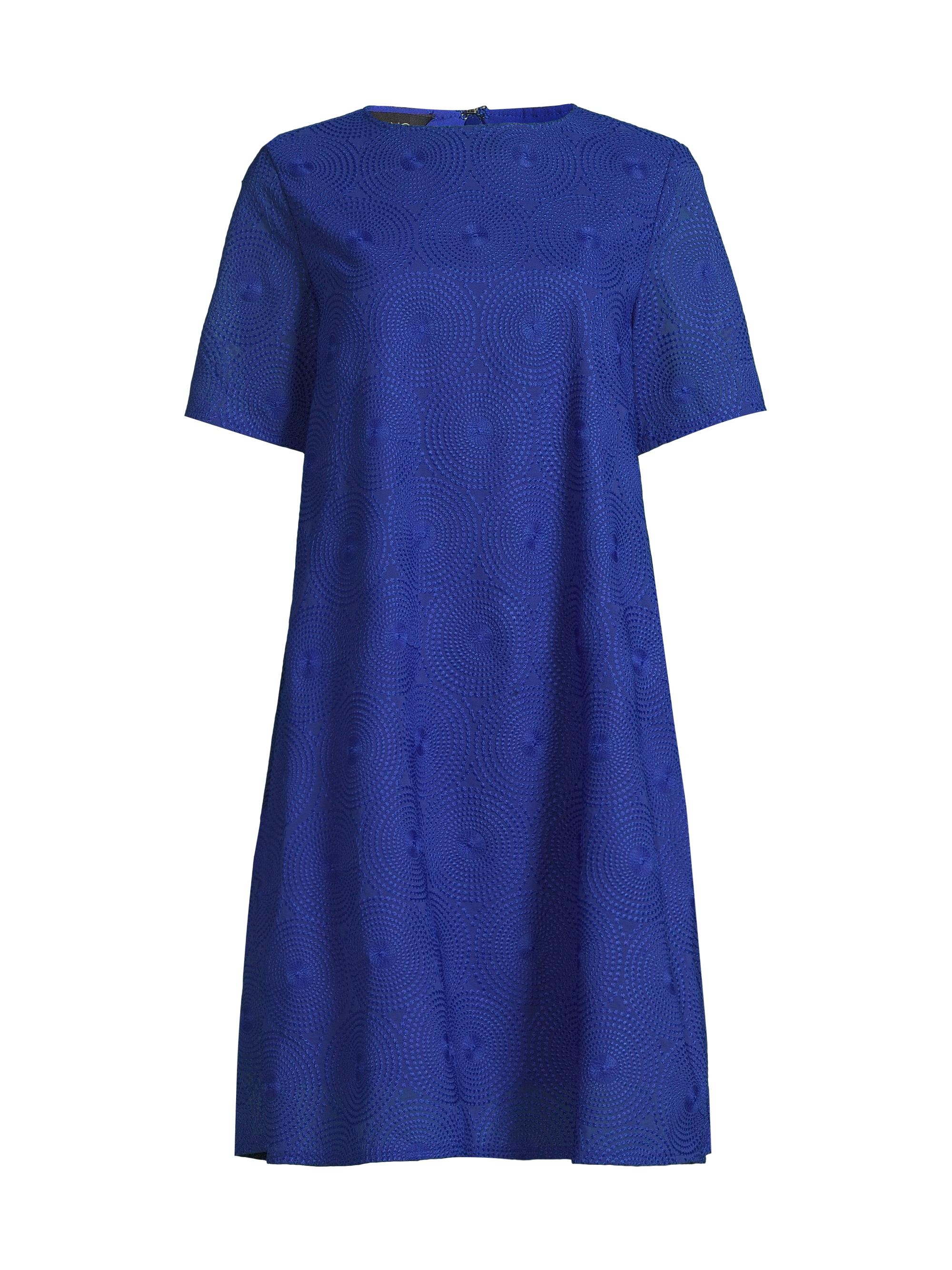 Ming Wang Women's Embroidered A-Line Minidress - Sapphire Sea