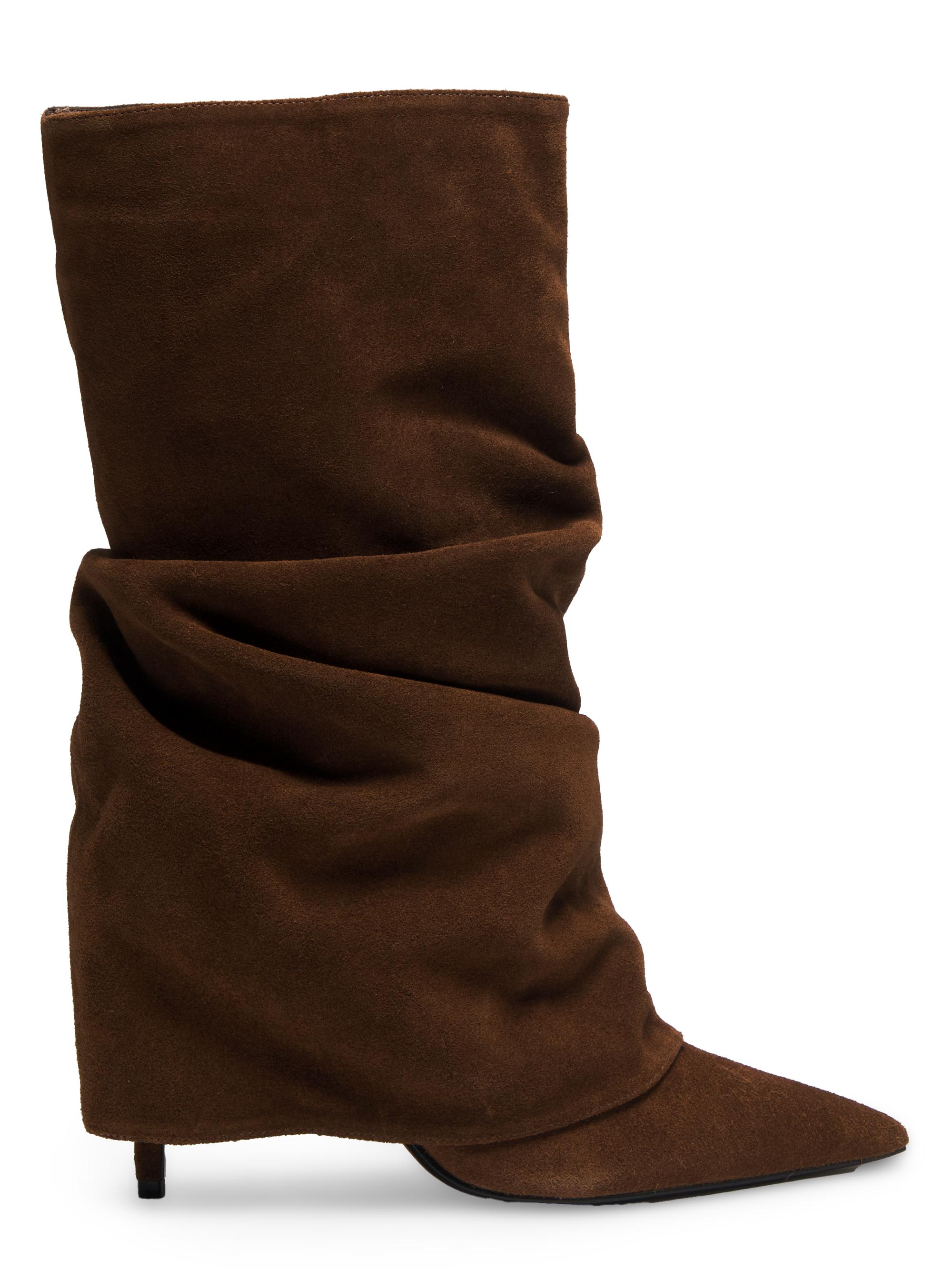 Schutz Women's Mikki Suede Cloak Boots - Pecan Brown