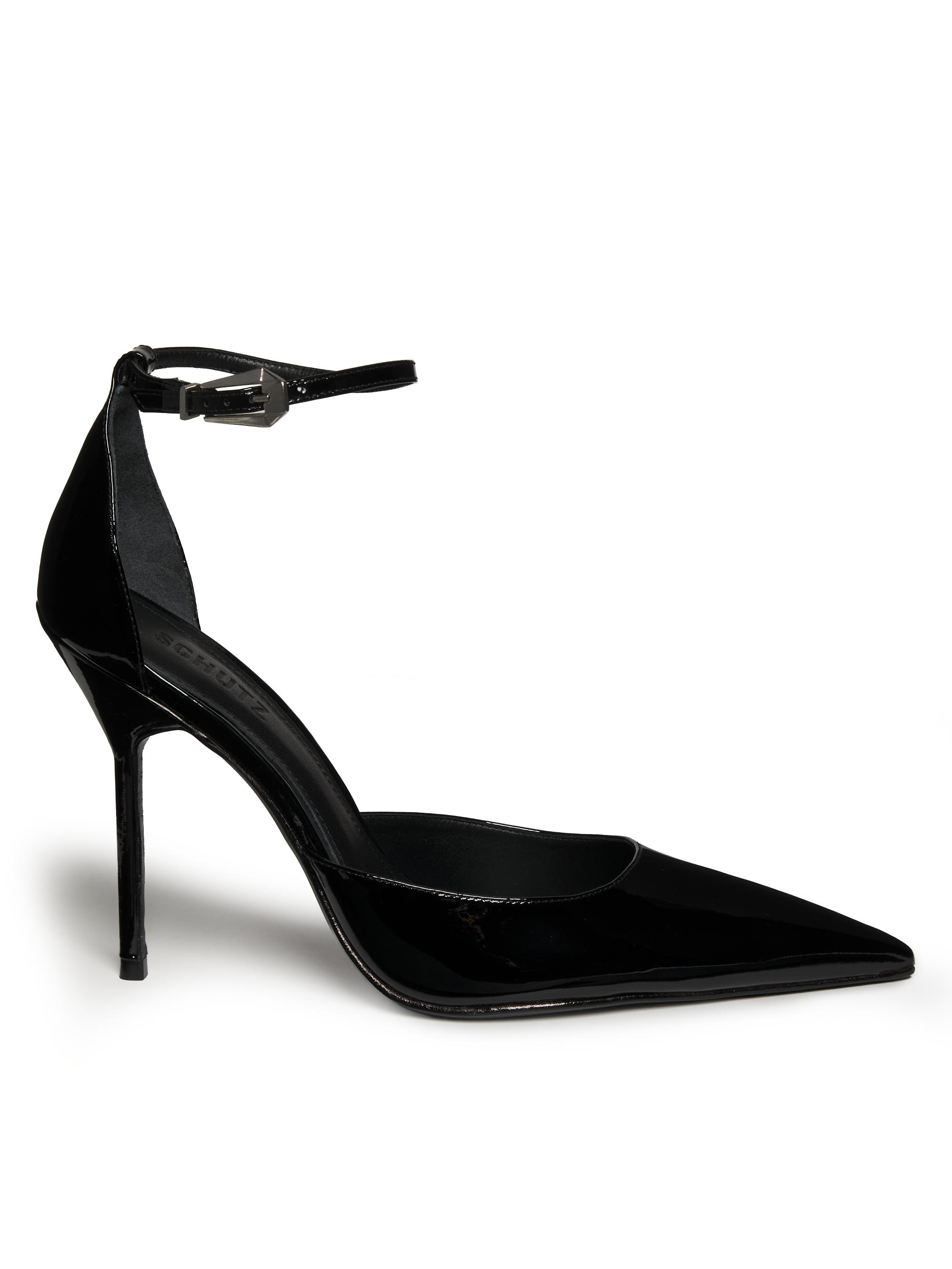 Schutz Women's Lena 100MM Patent Leather Pumps - Black
