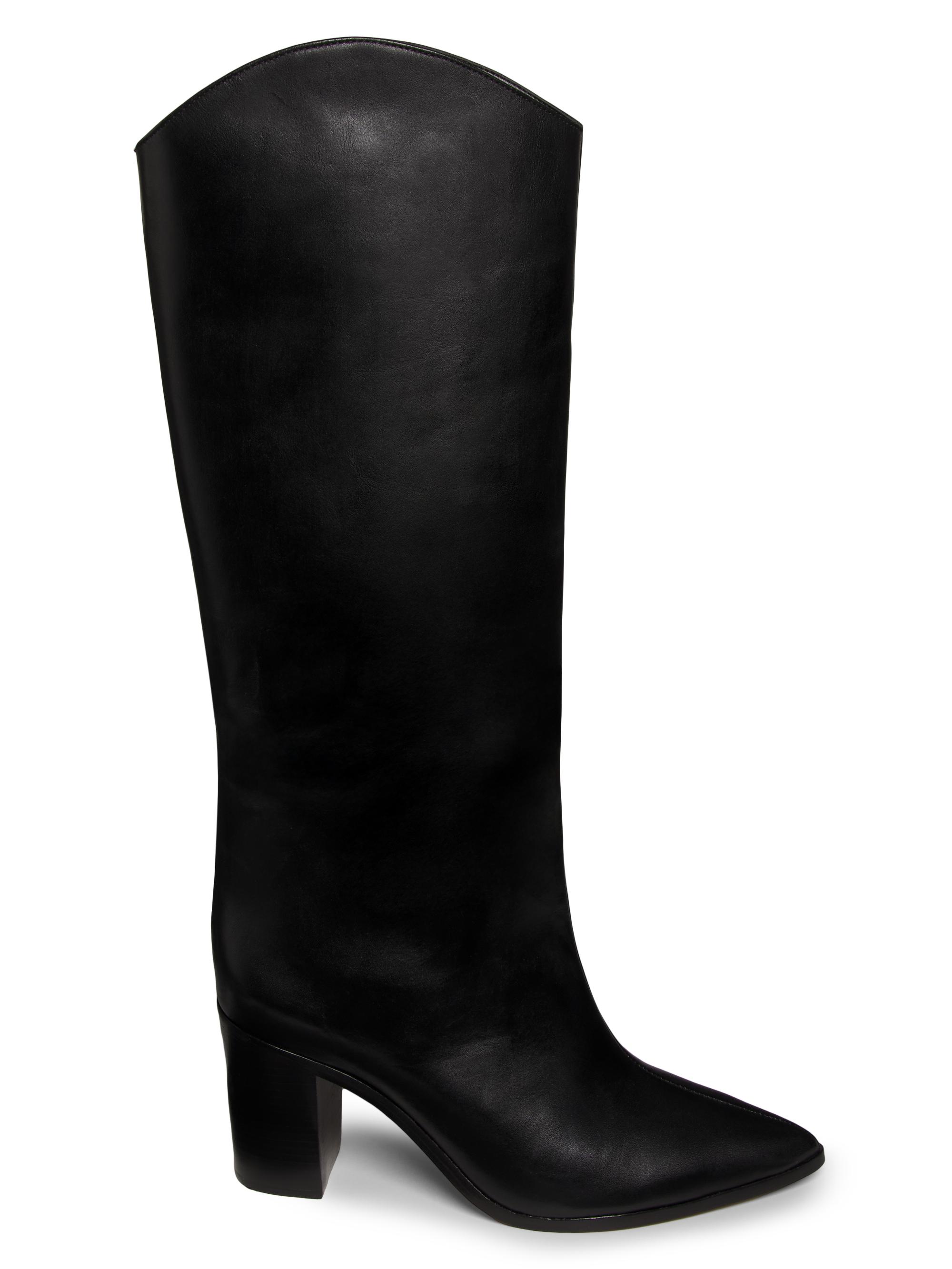 Schutz Women's Maryana 85MM Leather Knee-High Boots - Black