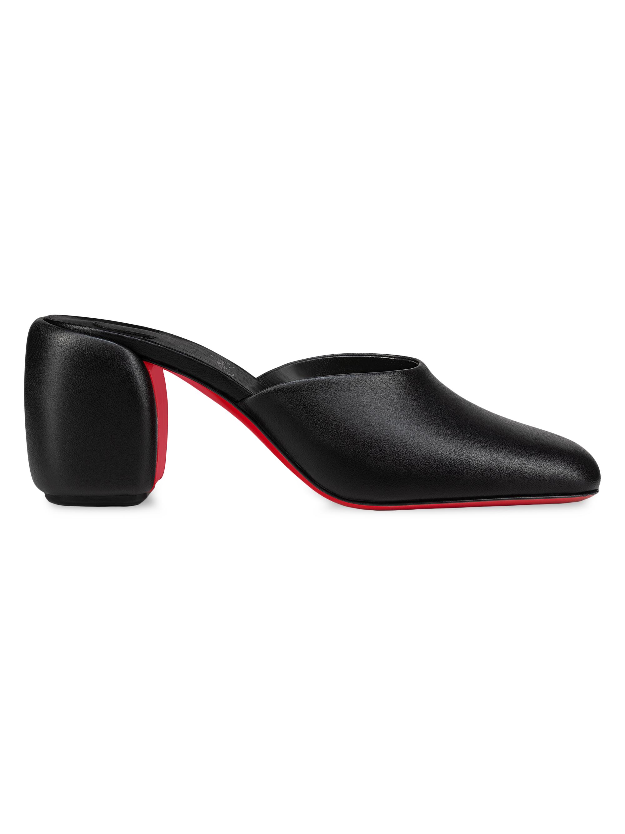Christian Louboutin Women's Minny 70MM Leather Mules - Black