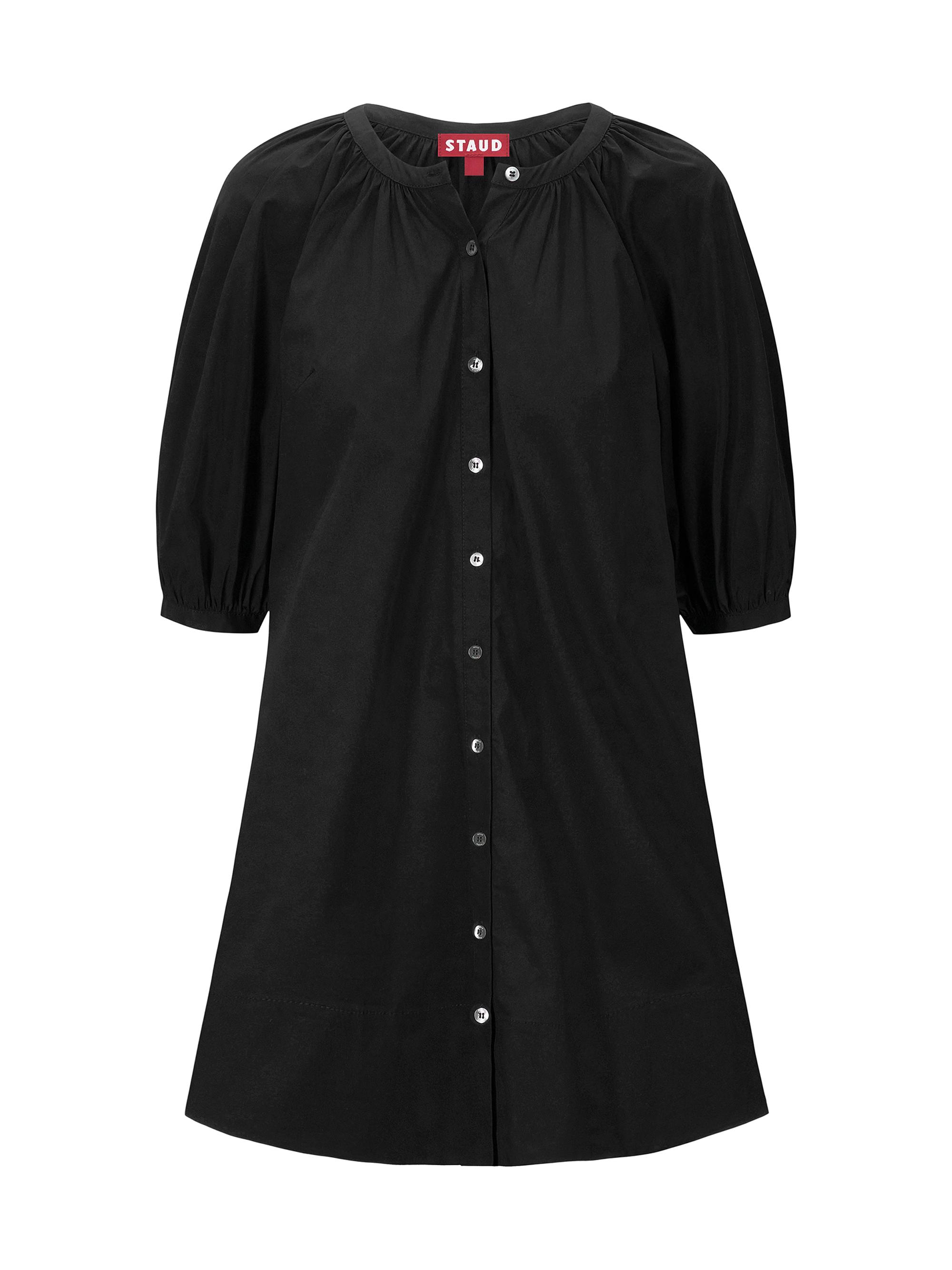 knee length dresses for ladies Staud Women's Wylie Poplin Mini Dress - Red - Size 2