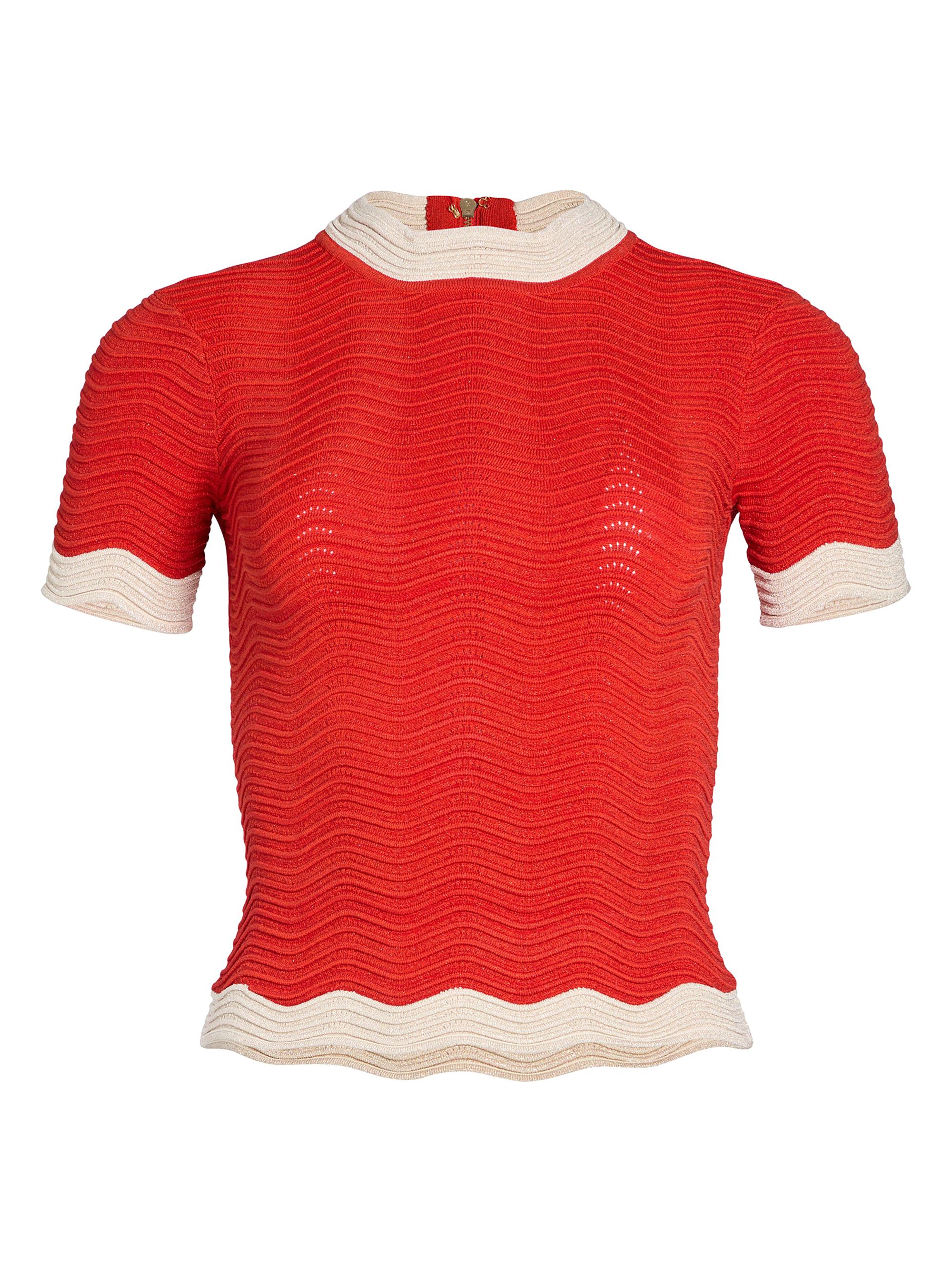 Retrofête Women's Iyla Knit Top - Metallic Geranium