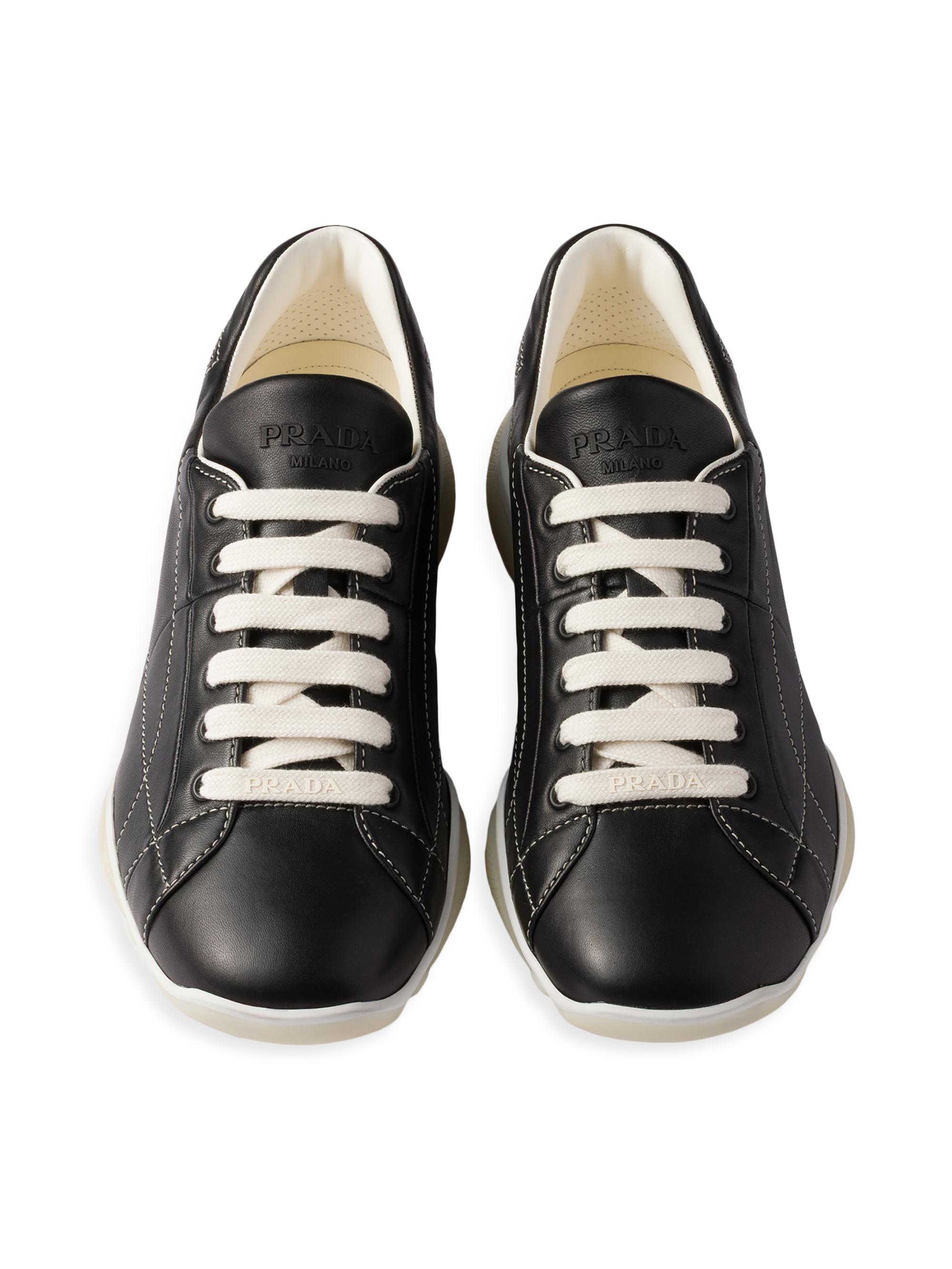 靴 prada leather shoes Prada Leather Sneakers | Saks Fifth Avenue