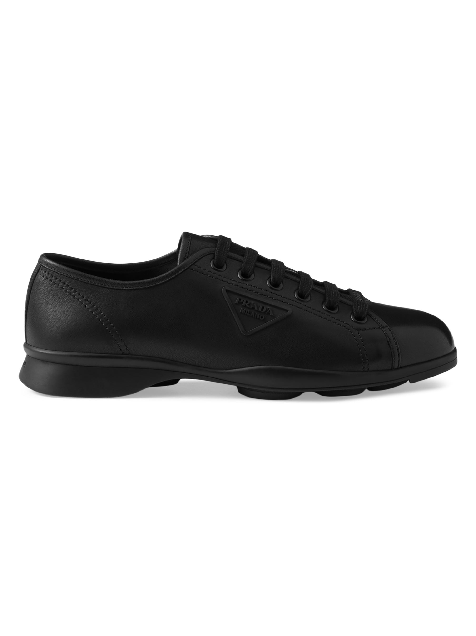 Prada Men's Nappa Leather Sneakers - Black