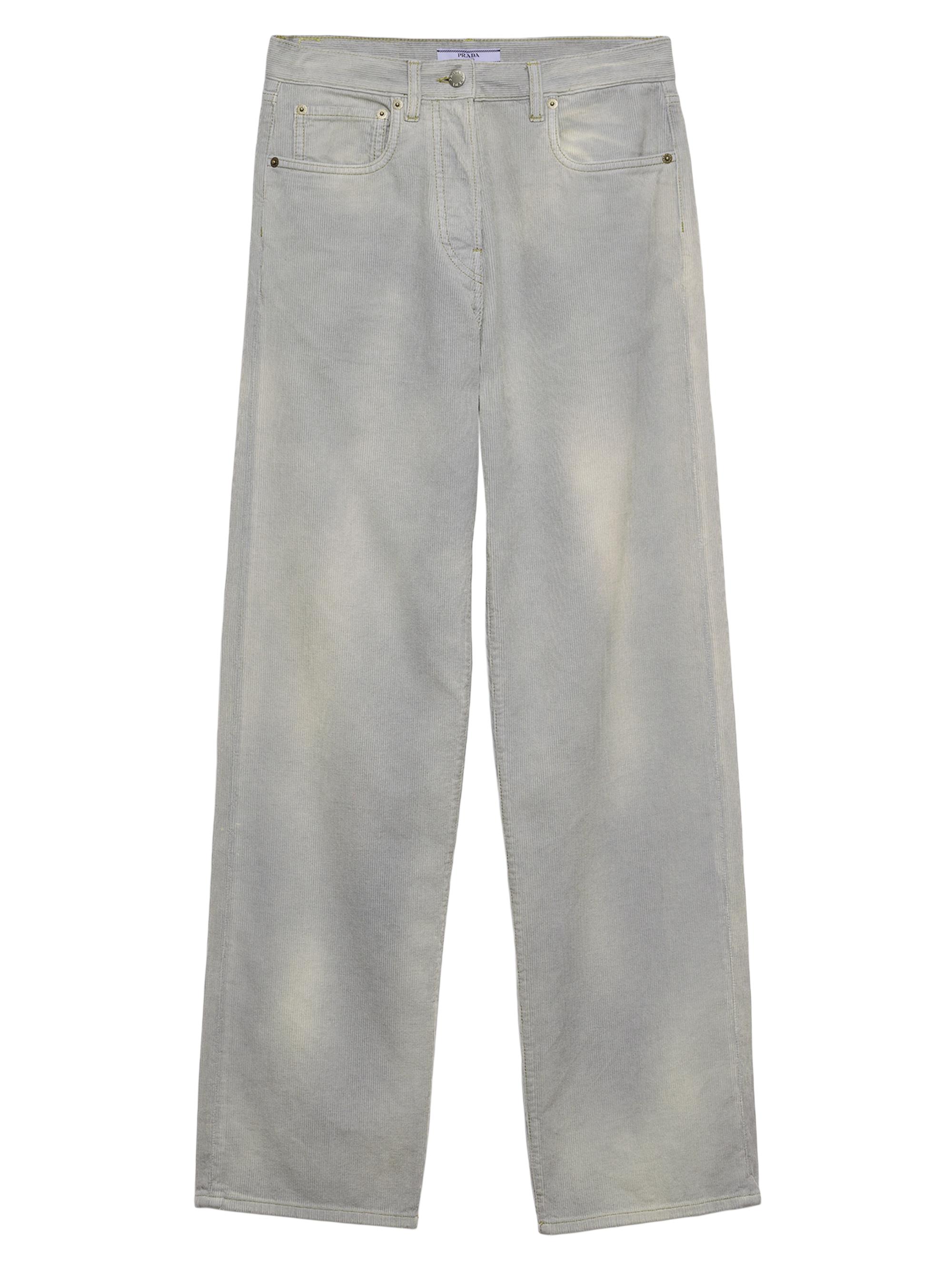 Prada Women's Corduroy Jeans - Blue