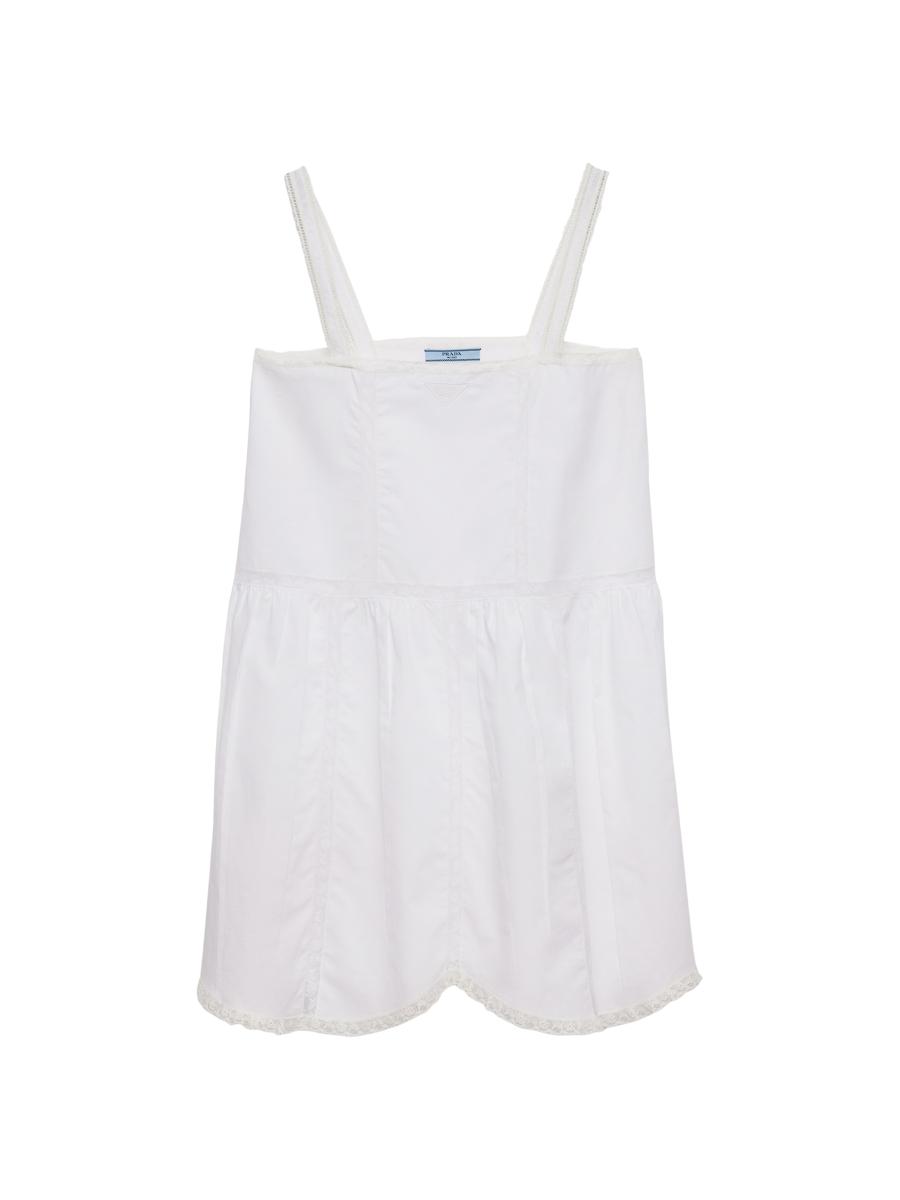 Prada Embroidered Vintage-Look Fabric Mini-Dress | Saks