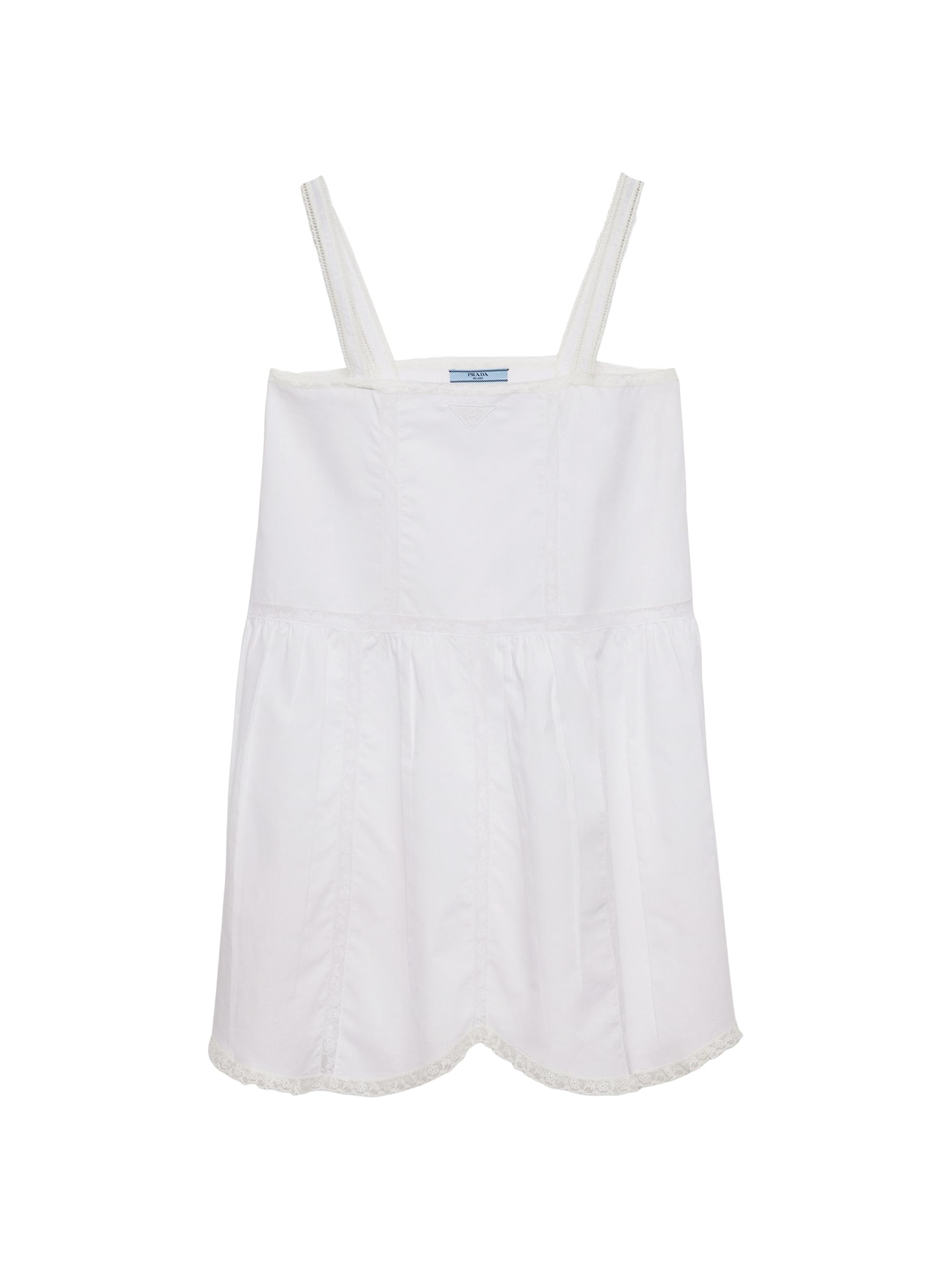 【新品未使用】PRADA フローラルプリント コットン ミニドレス Natural Floral Print Linen Mini-dress | PRADA