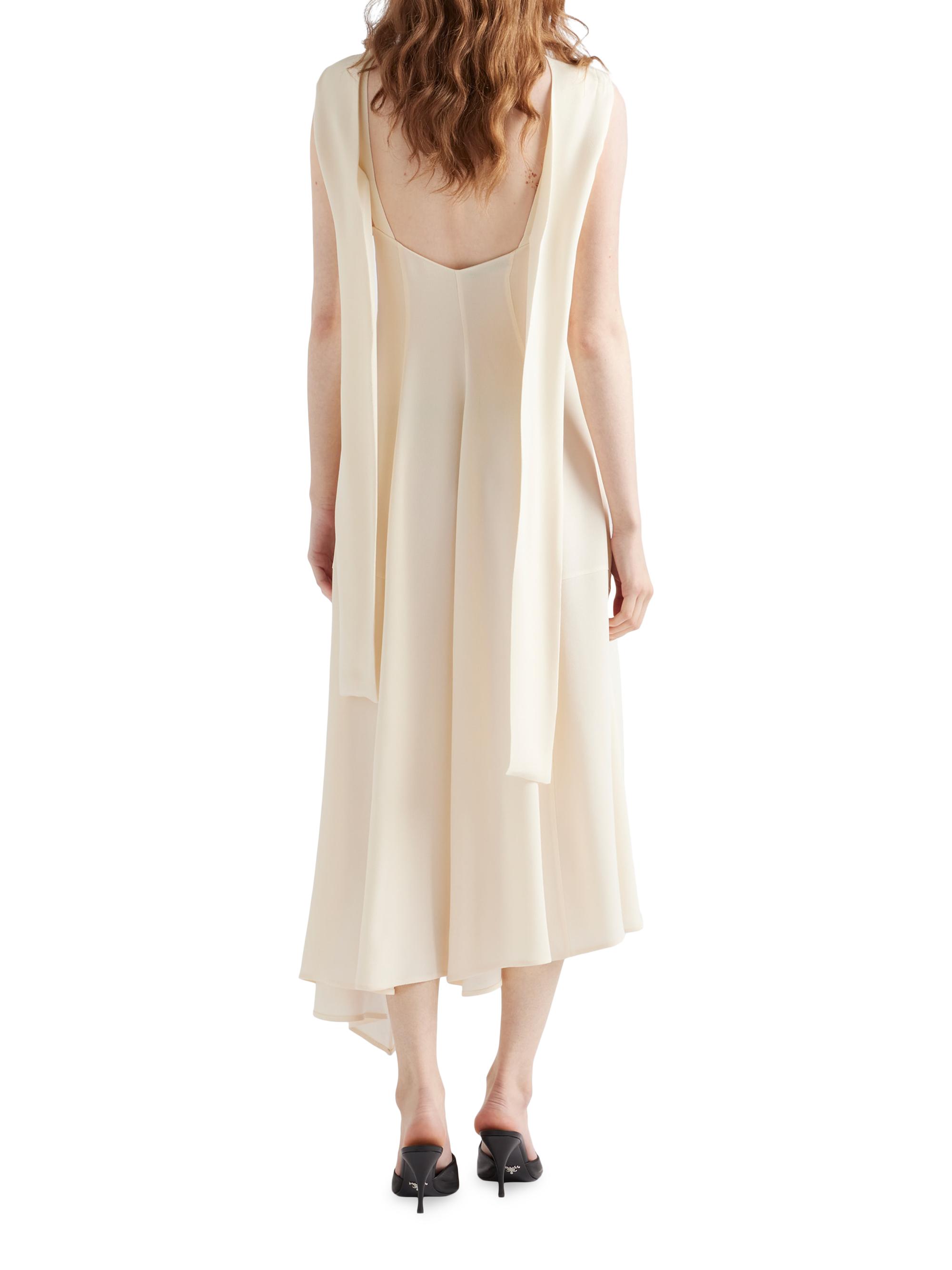 prada beige dress Prada Beige Pleated Mini Dress - BOPF