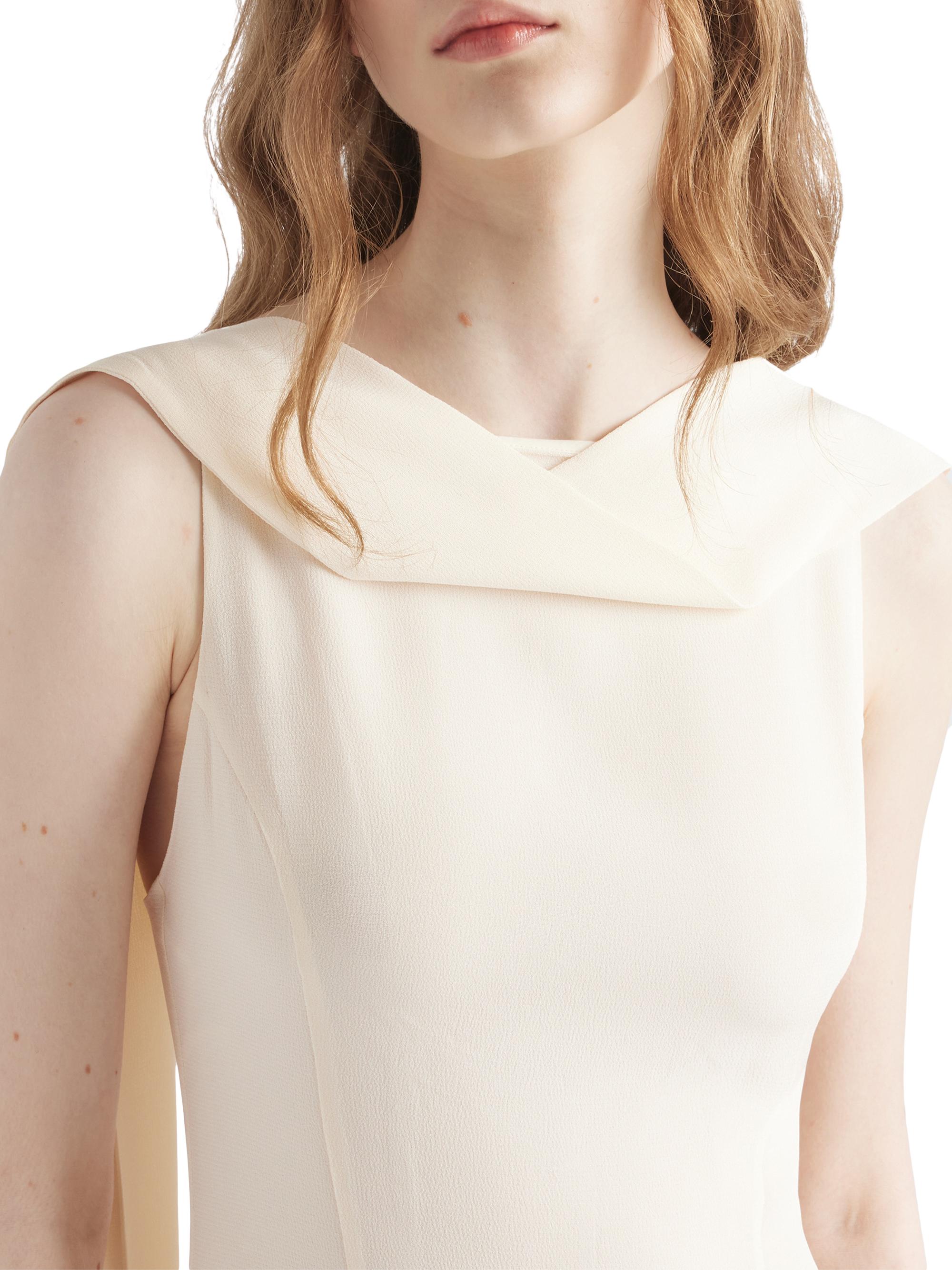 Prada Asymmetrical Satin Crepe Dress | Saks Fifth Avenue