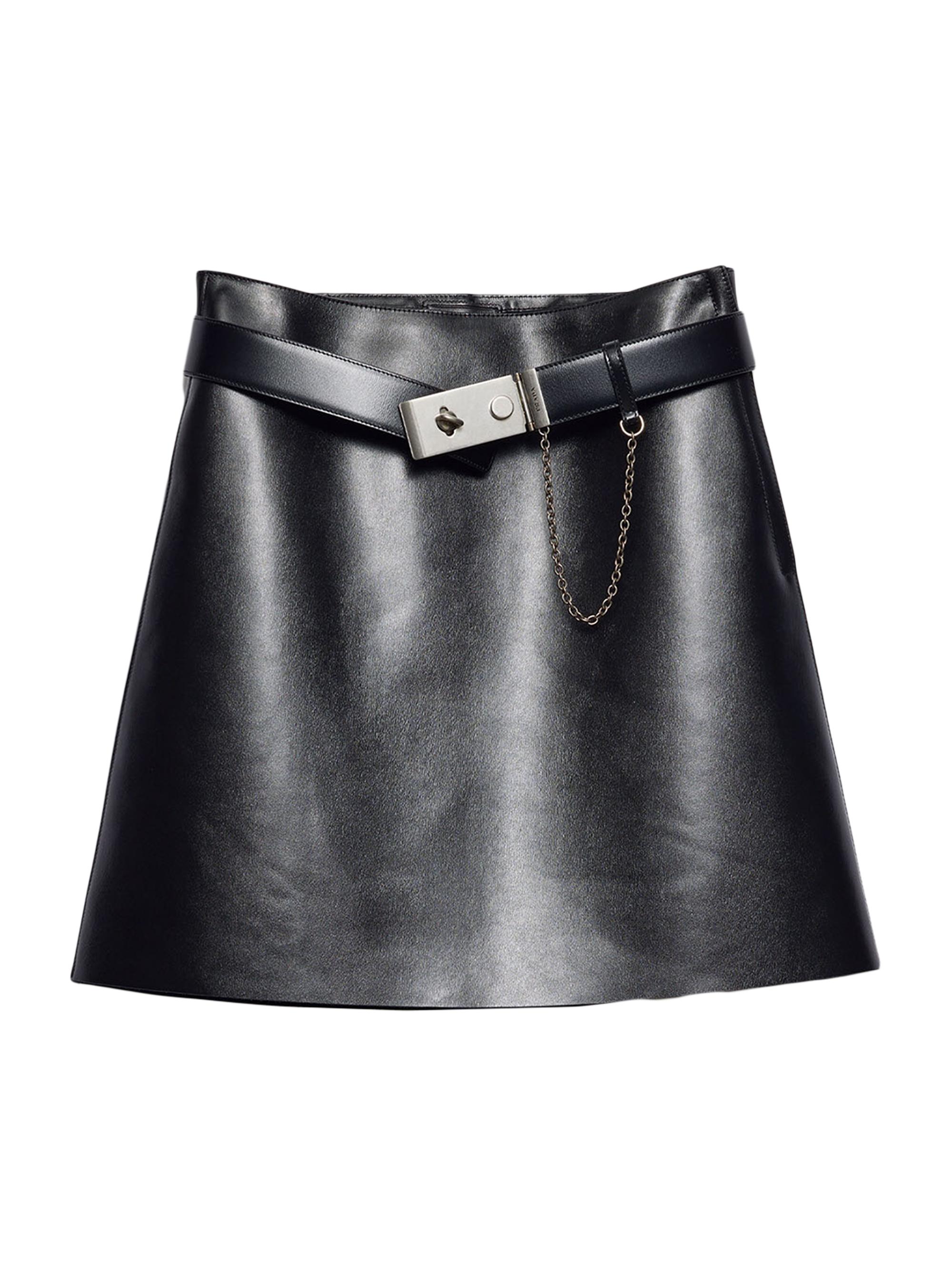 Prada Leather Mini Skirt | Saks Fifth Avenue
