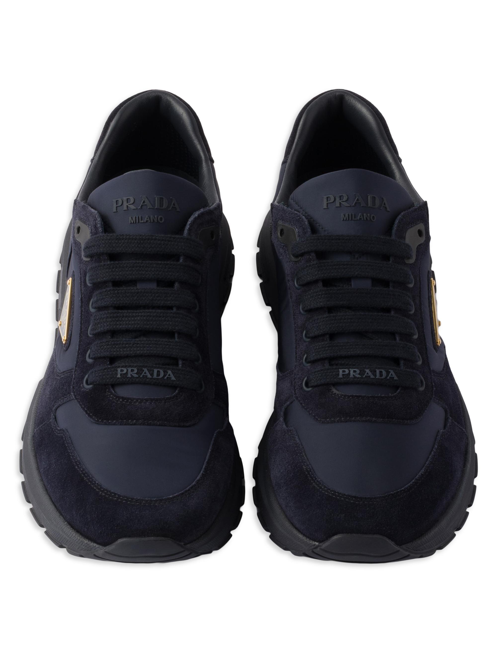 Prada Prax 2.0 Re-Nylon and Suede Sneakers | Saks Fifth Avenue