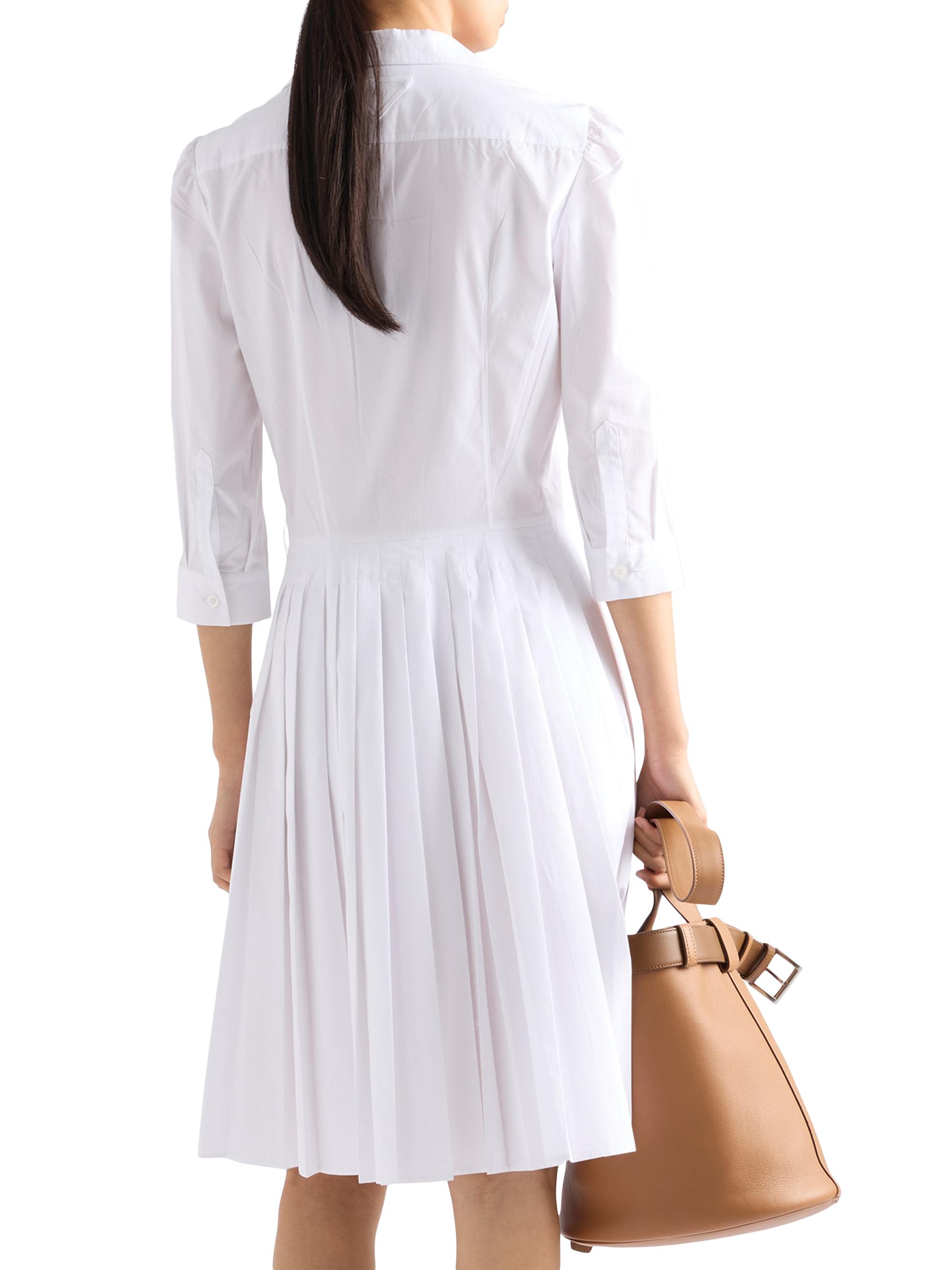 Prada Pleated Poplin Shirt Dress | Saks Fifth Avenue