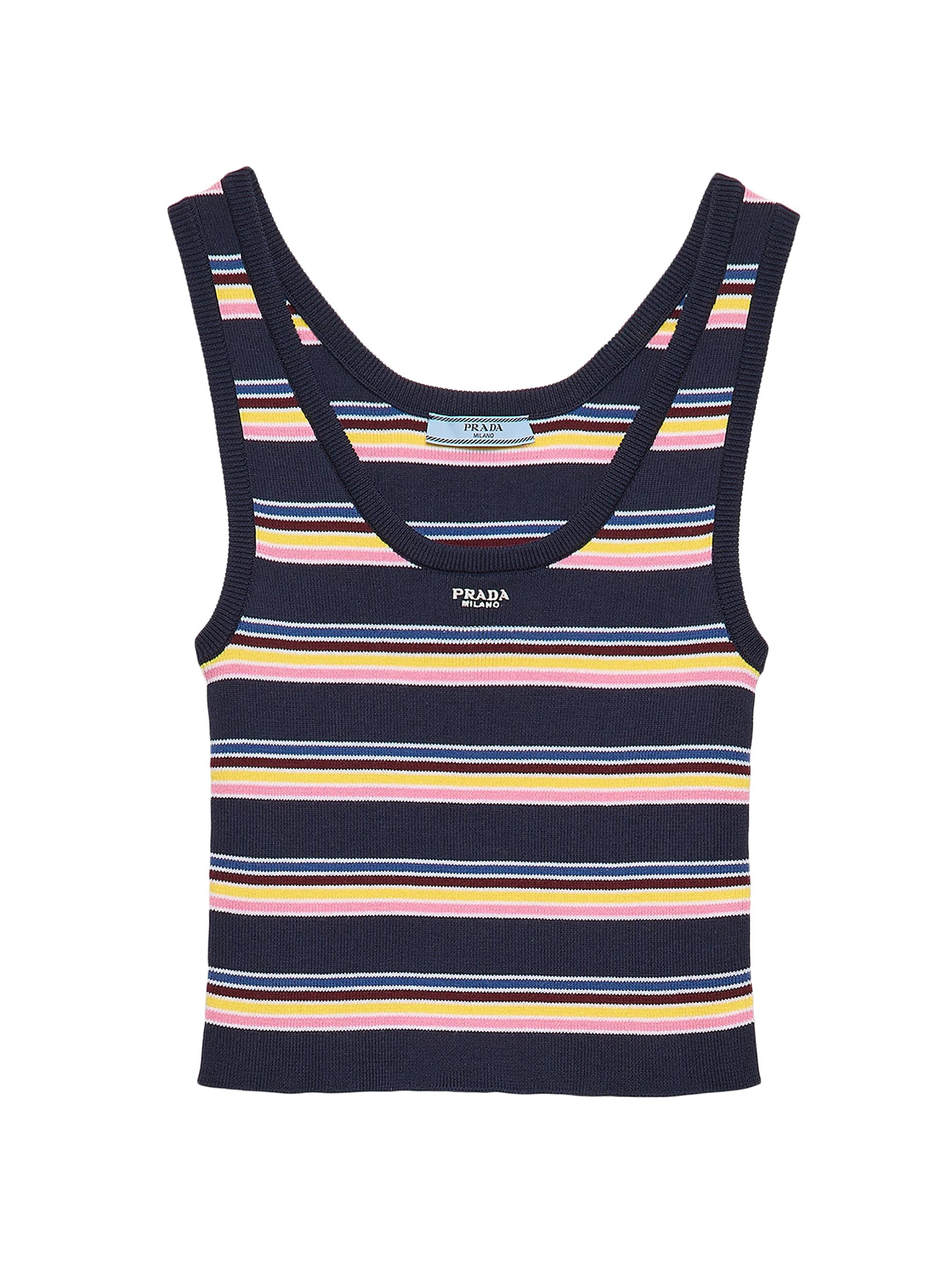 Prada Ribbed Knit Jersey Tank Top | Saks Fifth Avenue