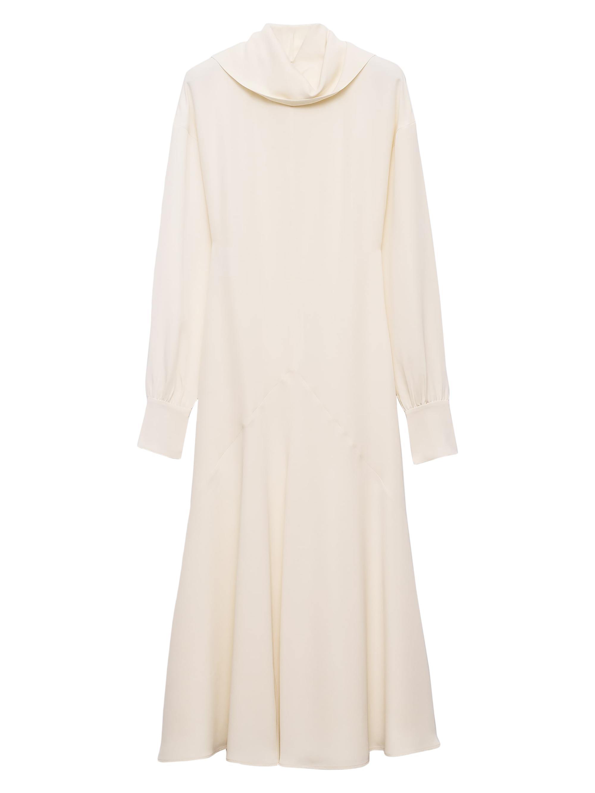 Prada Women's Silk Broadcloth Midi-Dress - Beige Khaki