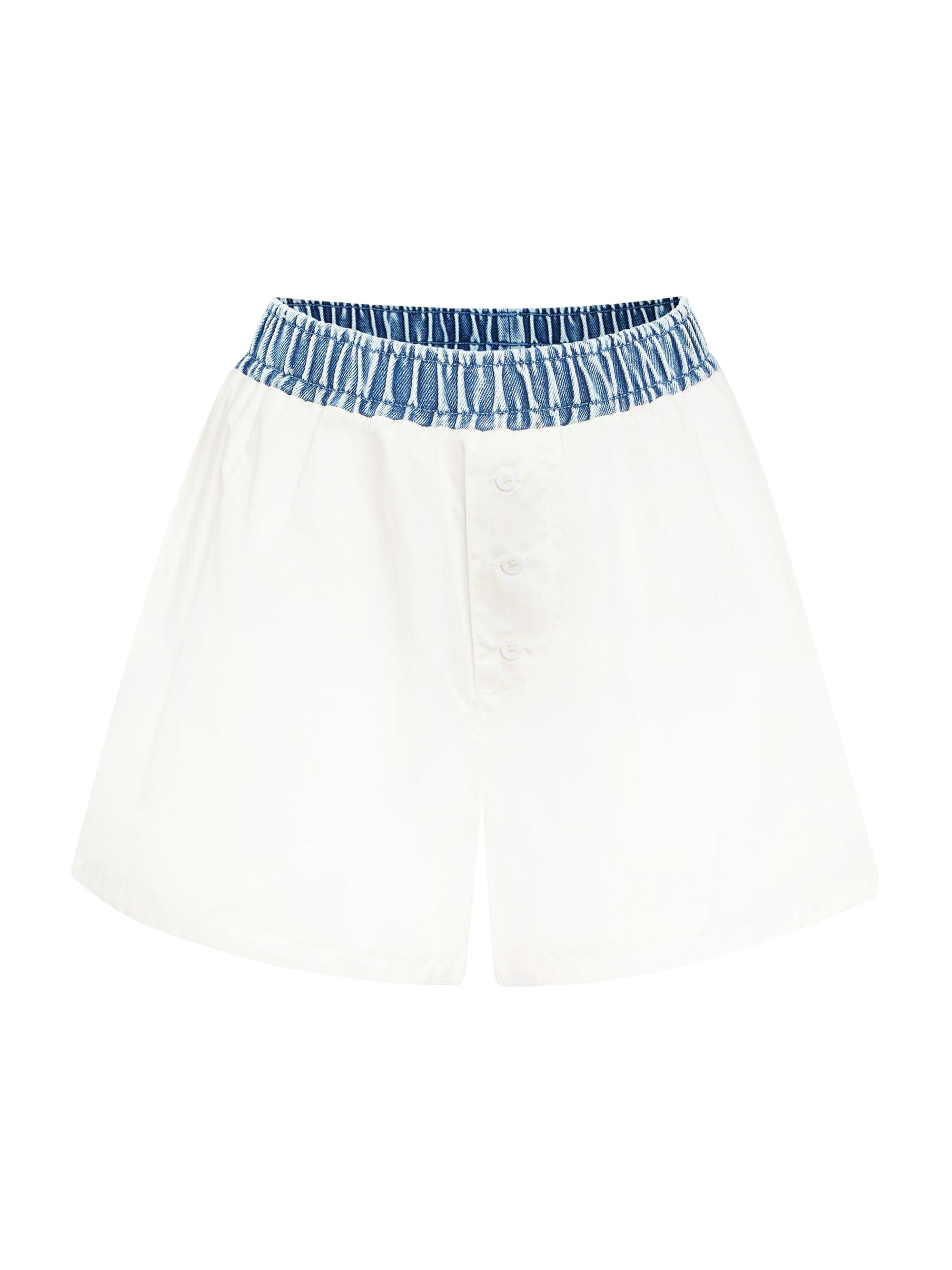 Ser.o.ya Women's Tama Boxer Shorts - White Coastline