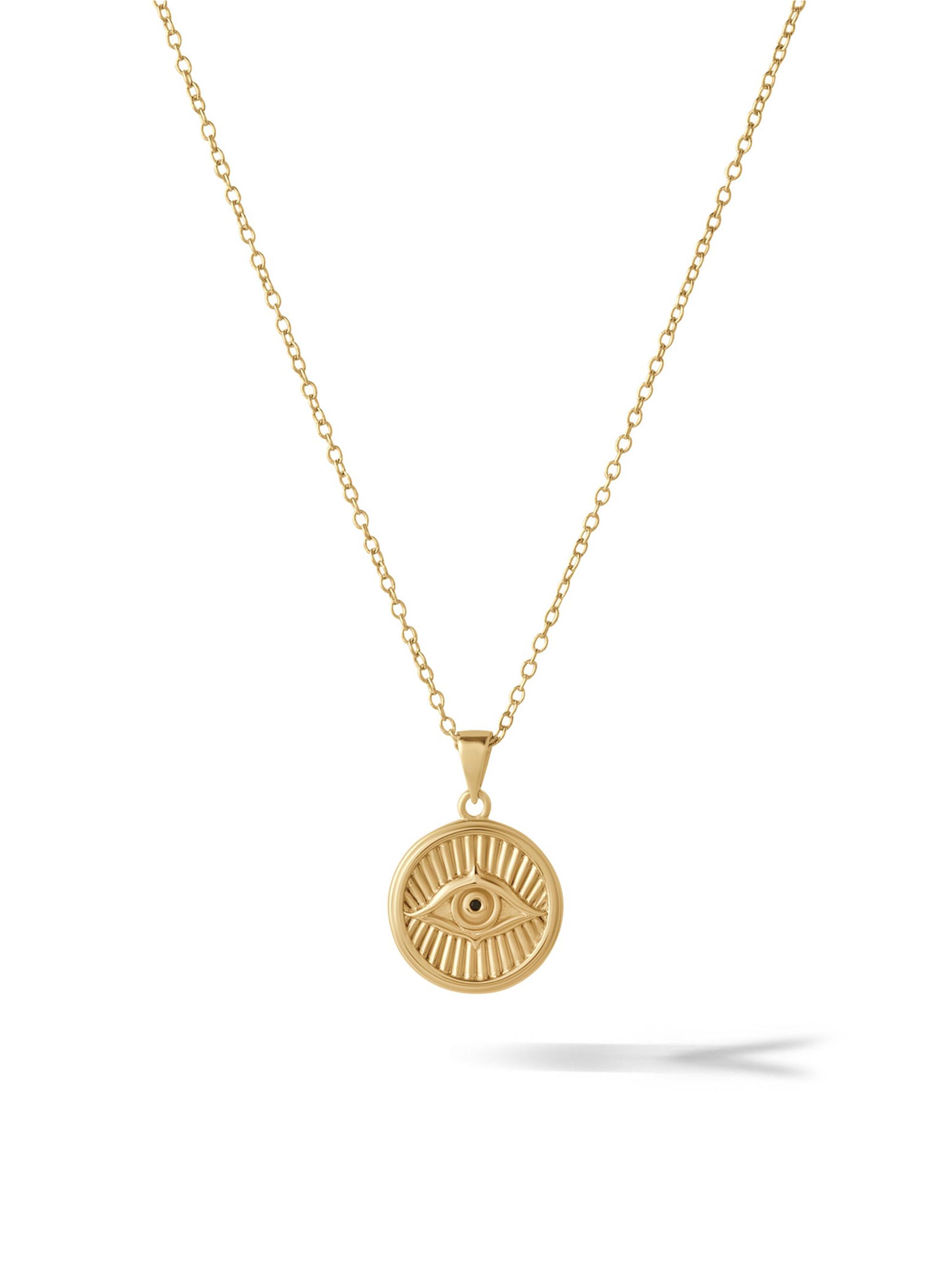 Vincero Women's Gold Evil Eye Necklace - Gold