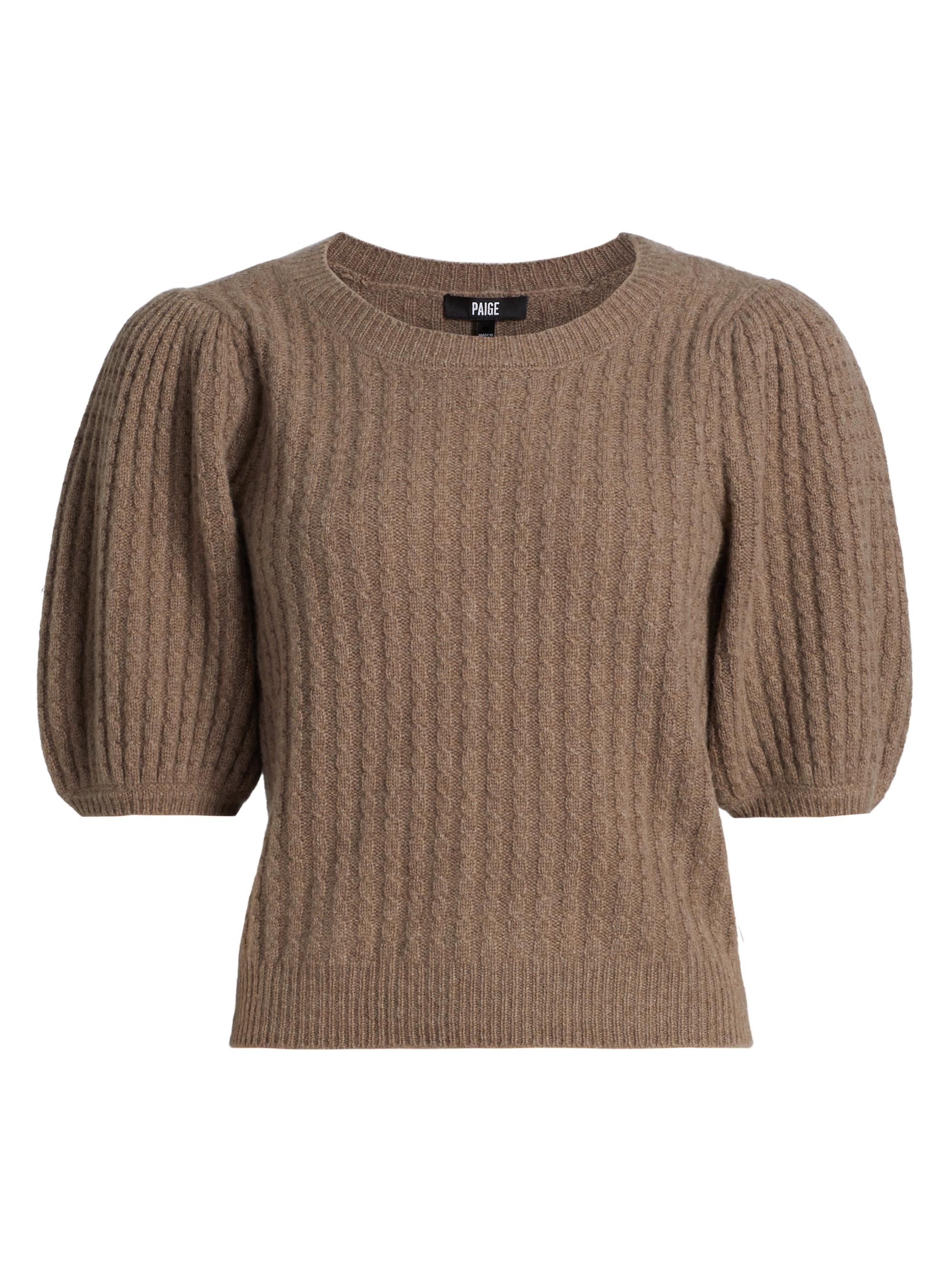 Paige Women's Lucerne Cashmere Sweater - Heather Brown