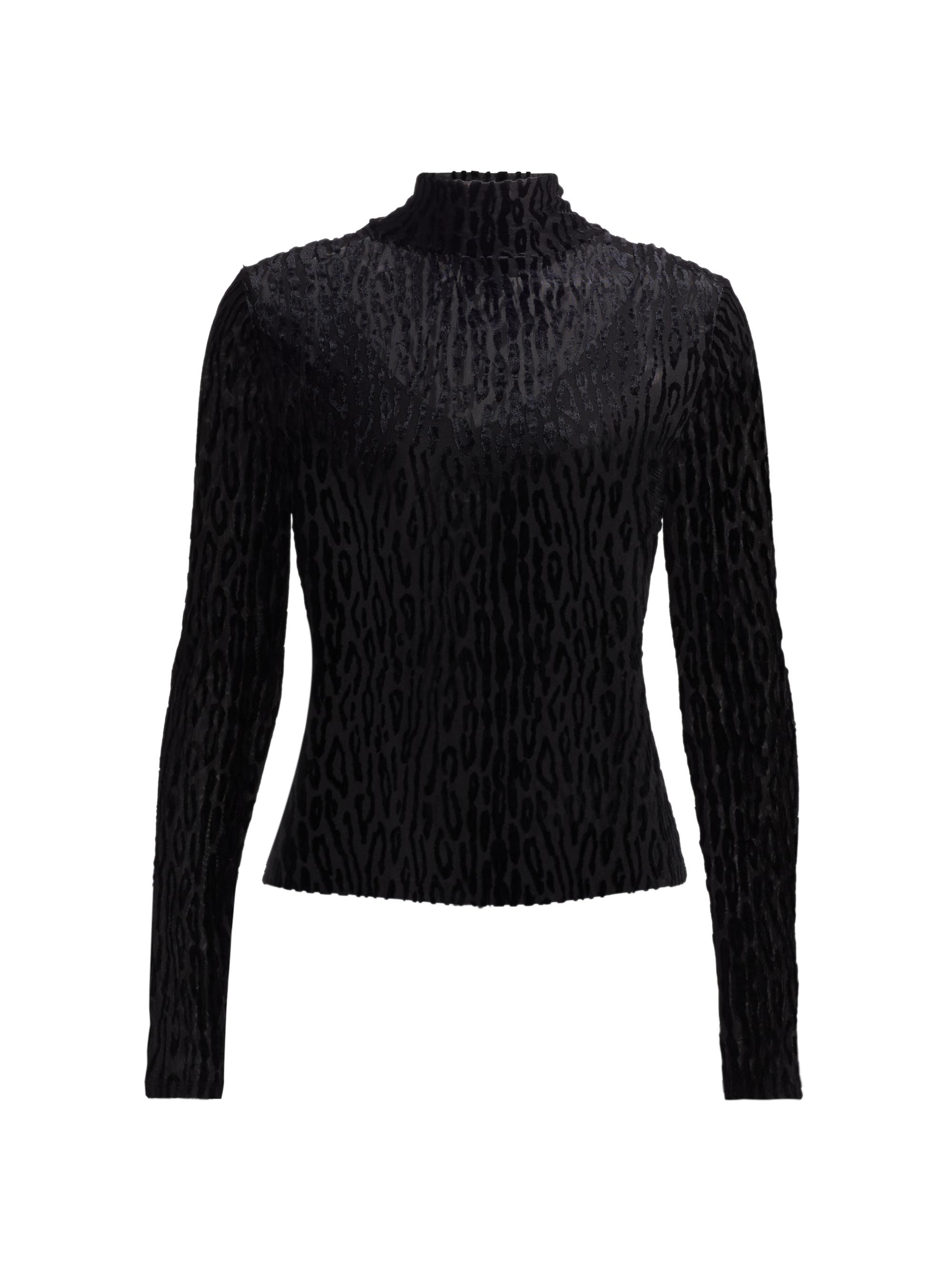 Veronica Beard Nate Houndstooth Turtleneck Top | Saks Fifth Avenue