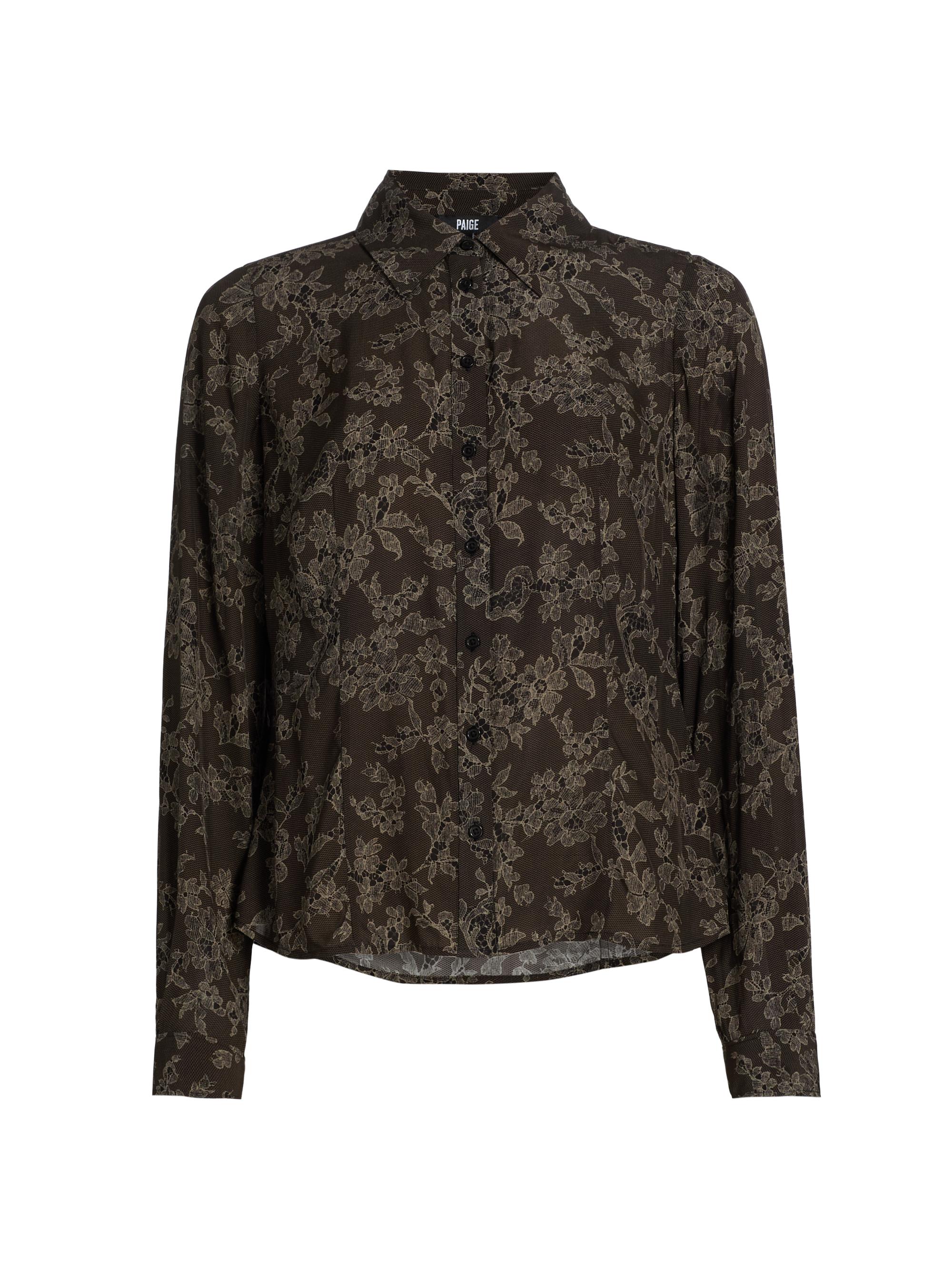 Paige Women's Desano Floral Shirt - Black Multi