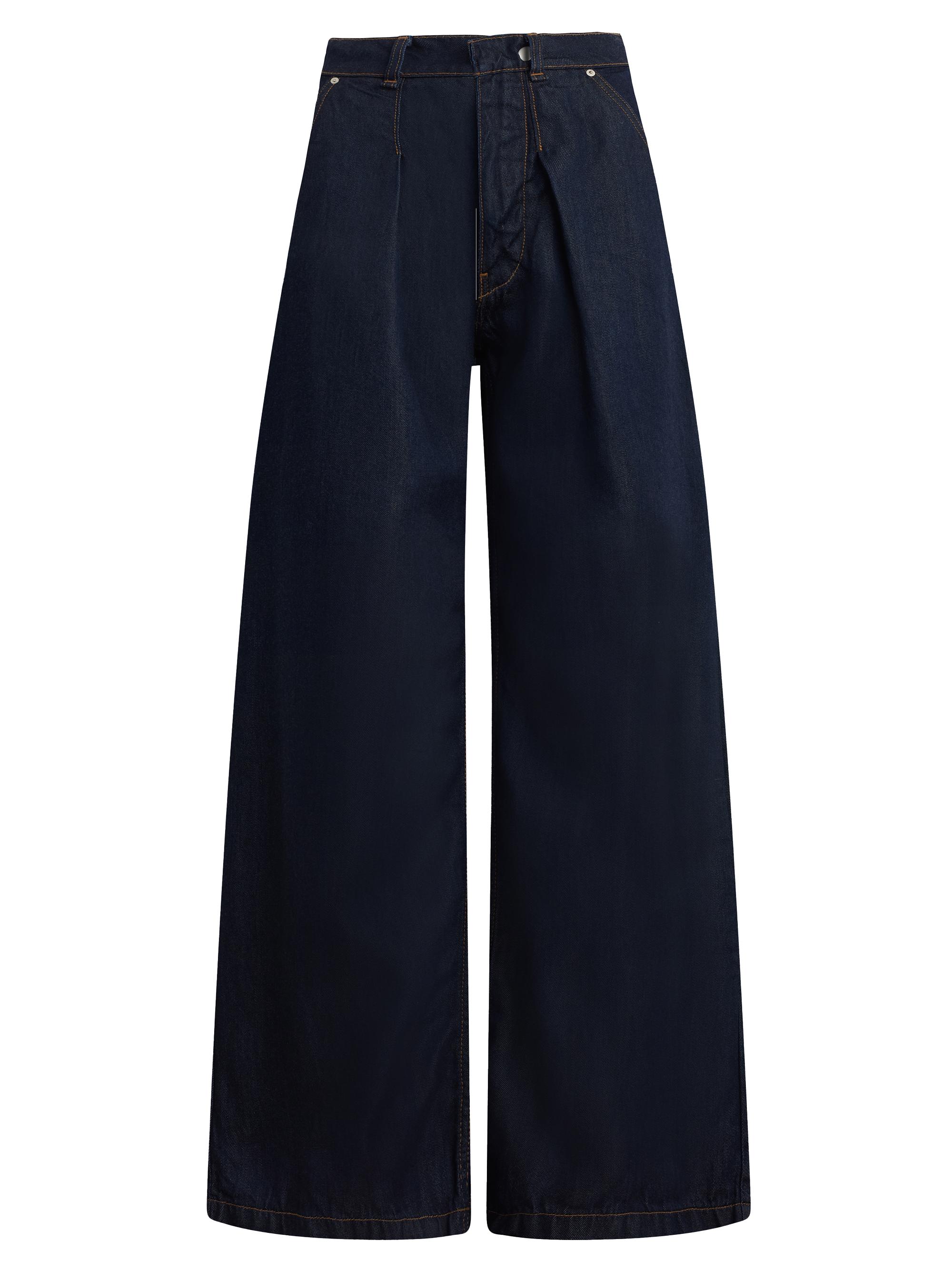 Hudson Jeans Women's James Denim High-Rise Wide-Leg Trousers - Rinse