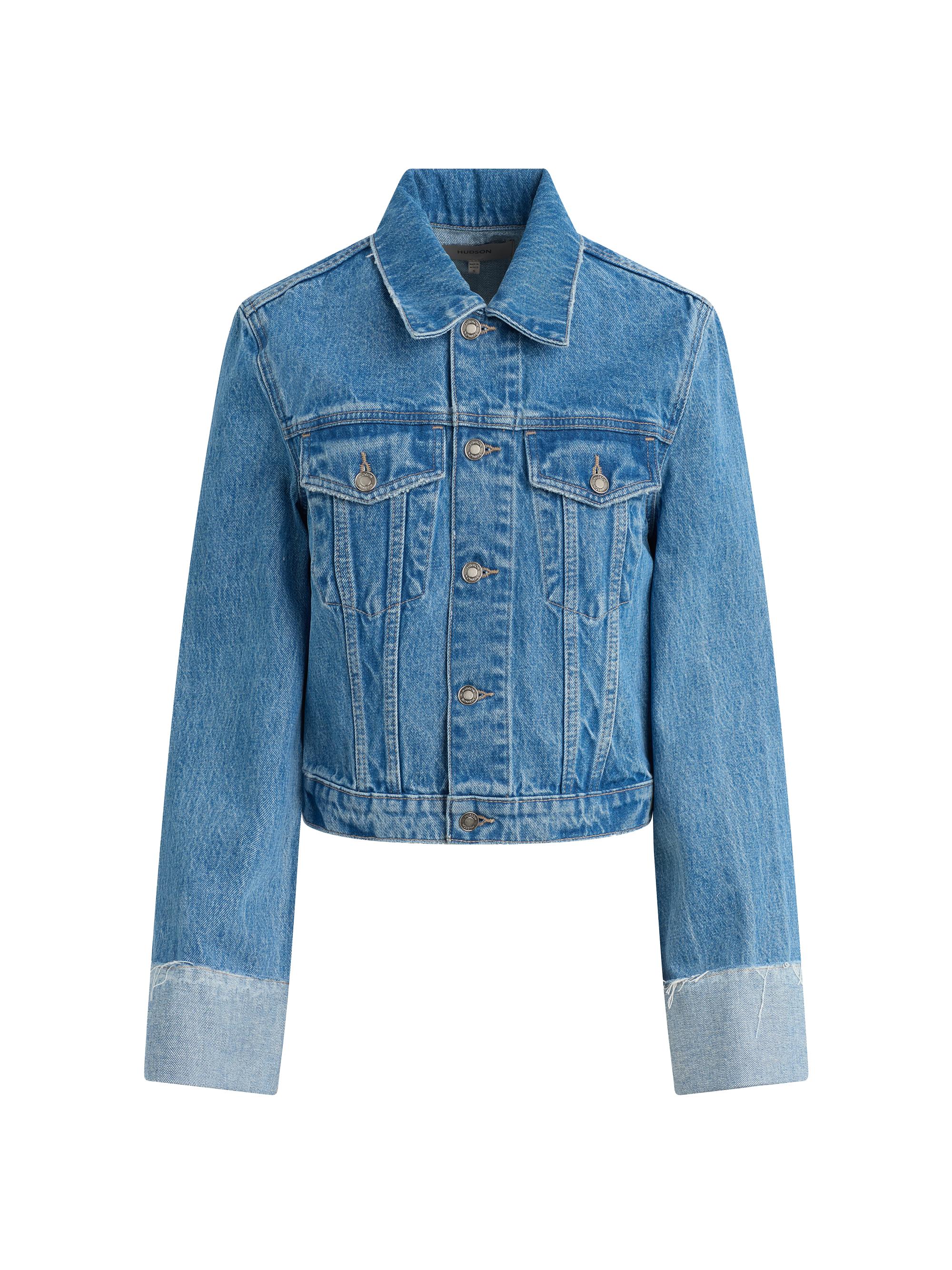 Versace Baroque Stone-Washed Denim Jacket | Saks Fifth Avenue