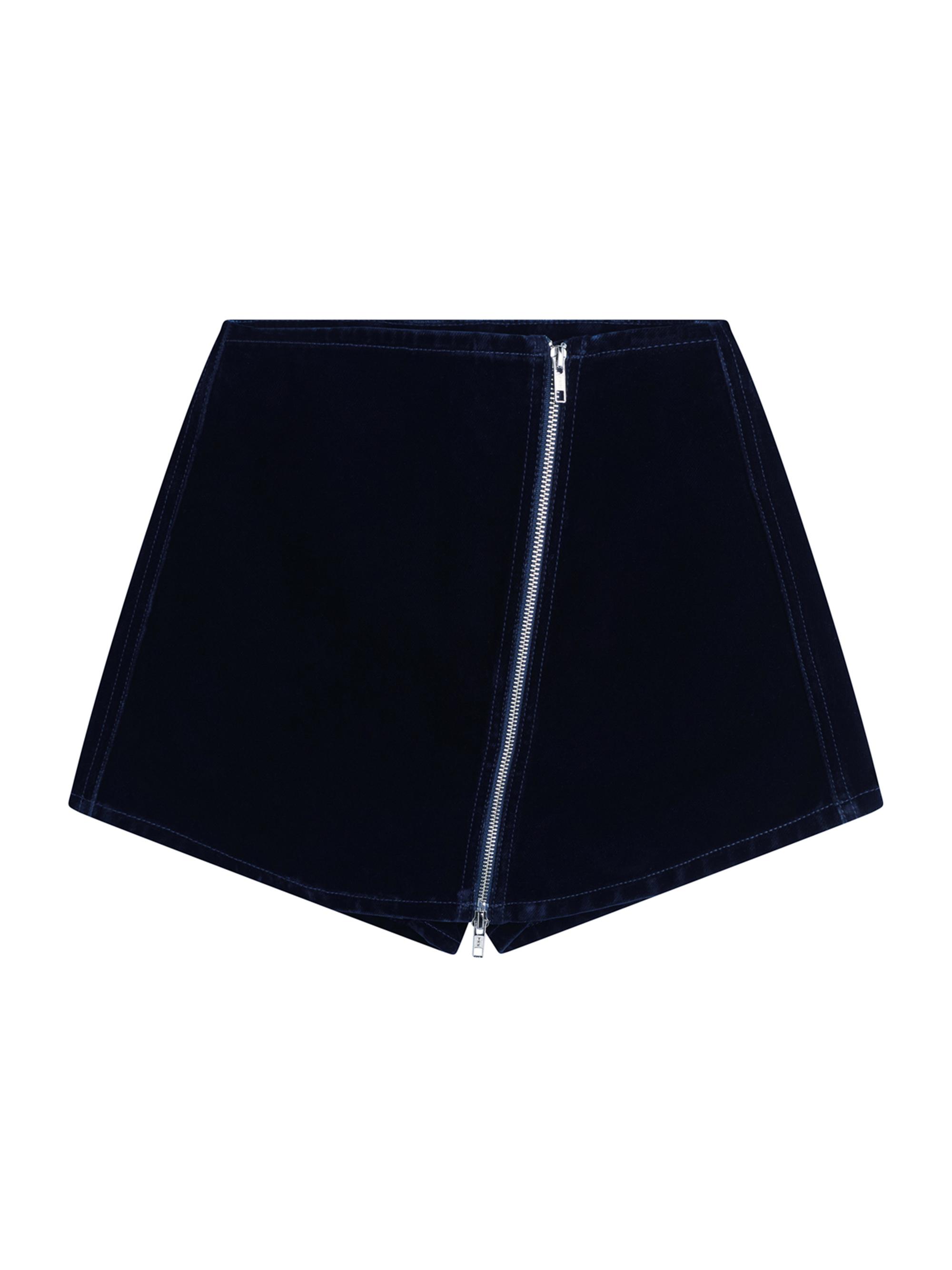 Hudson Jeans Women's Velvet Wrap Skort - Indigo Flocking