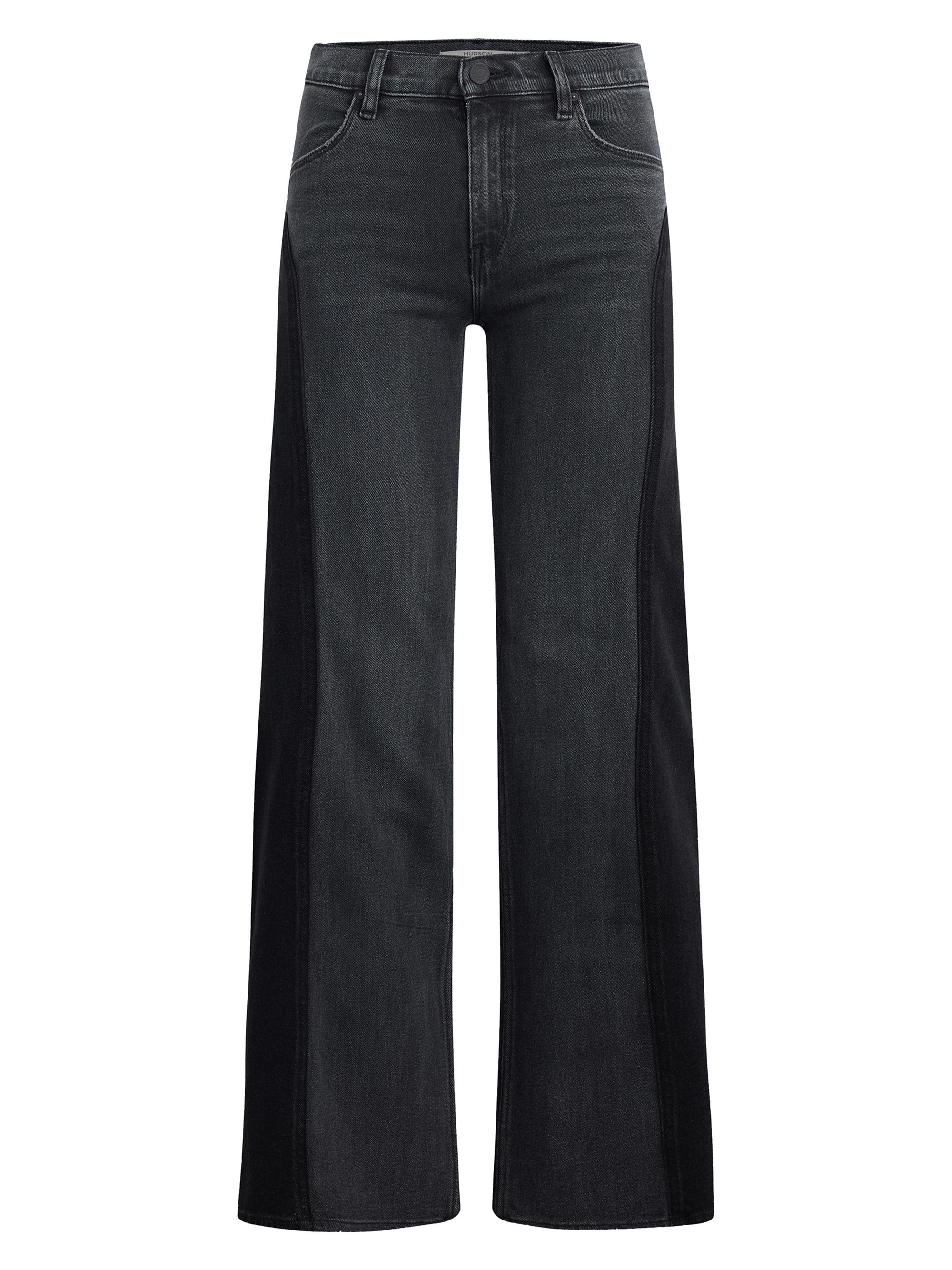 Hudson Jeans Women's Lexi Paneled Wide Leg Jeans - Double Side