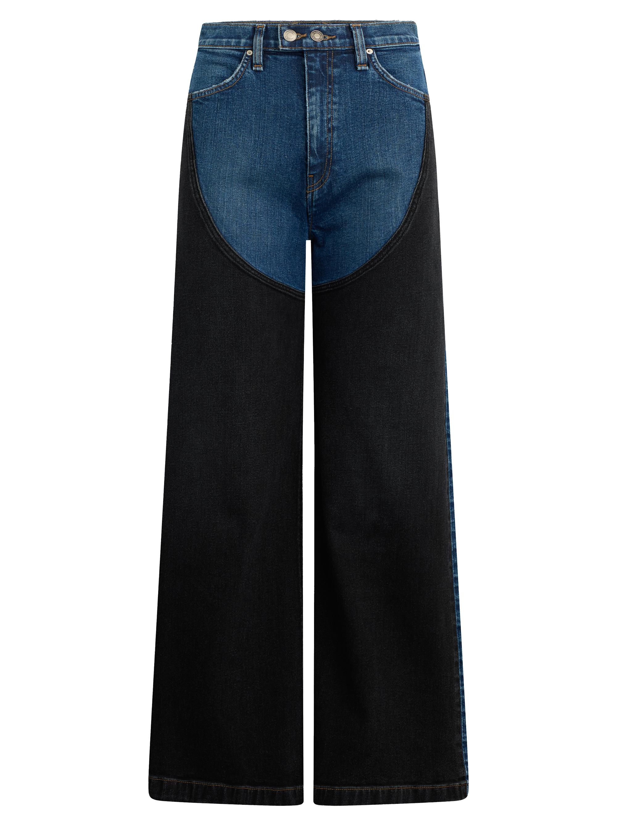 Hudson Jeans Women's Jodie Paneled Wide-Leg Jeans - Mixture