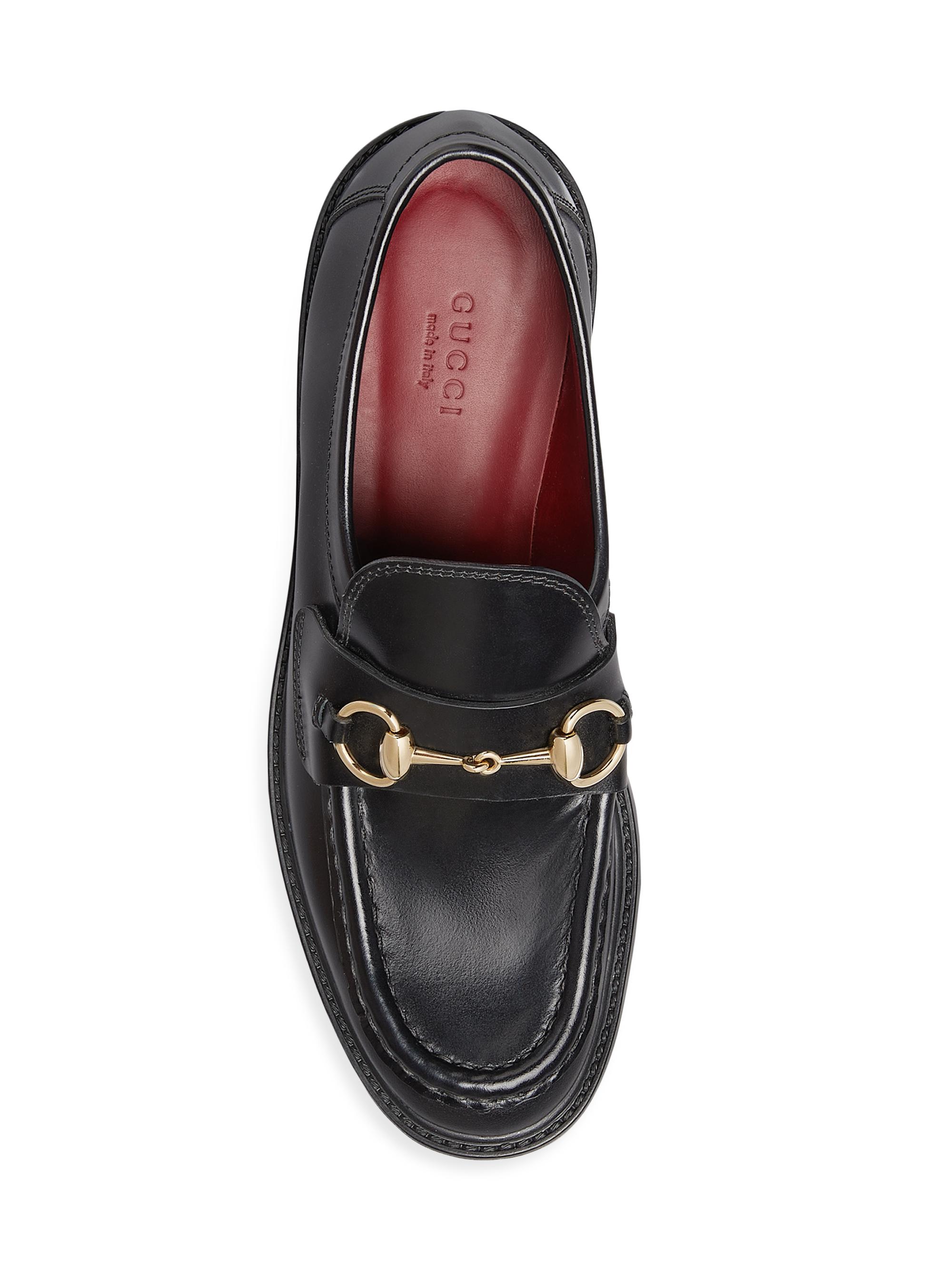 Gucci 45MM Horsebit Leather Loafers | Saks Fifth Avenue
