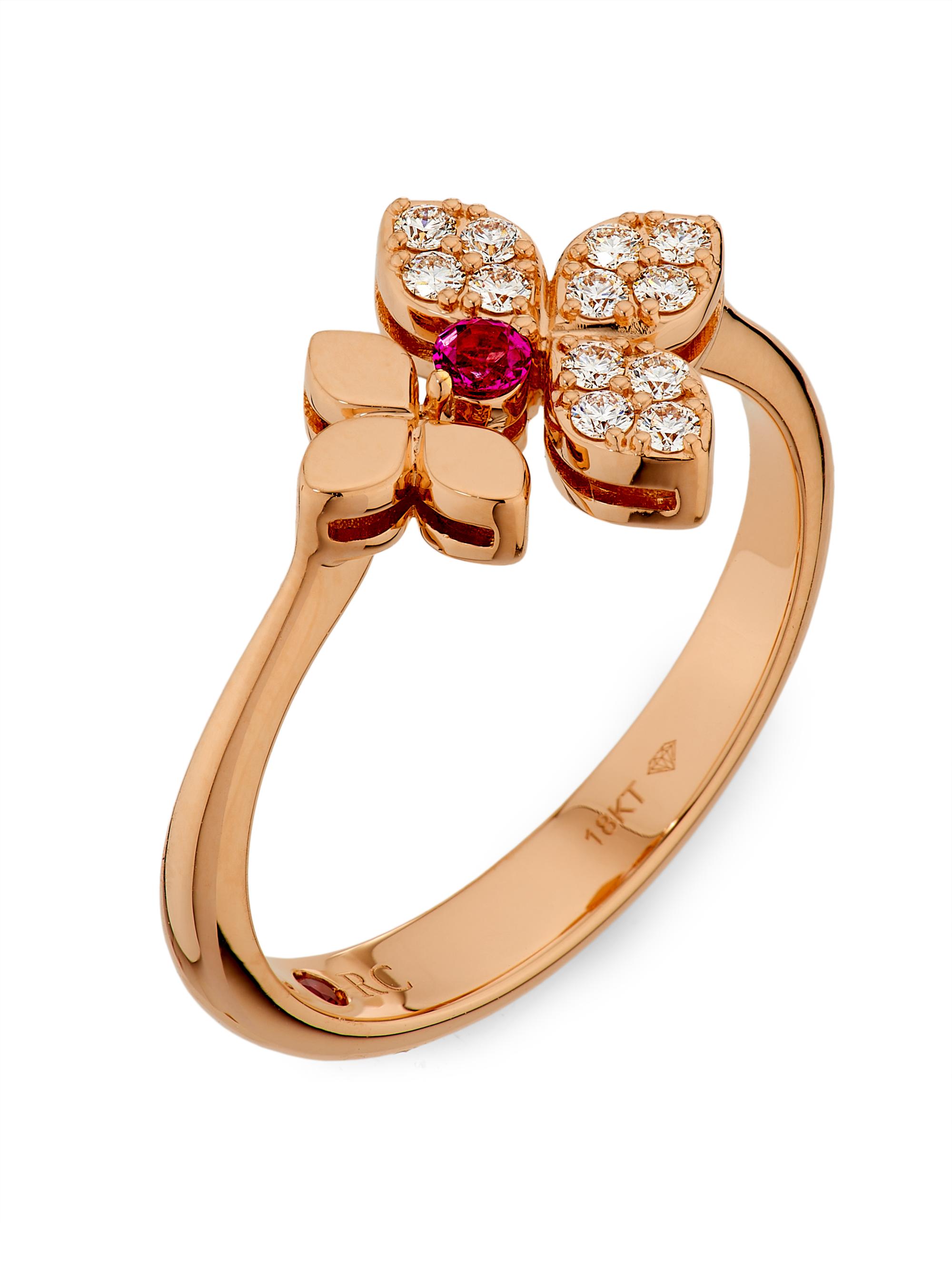 Roberto Coin Love In Verona 18K Rose Gold, Rubellite TCW