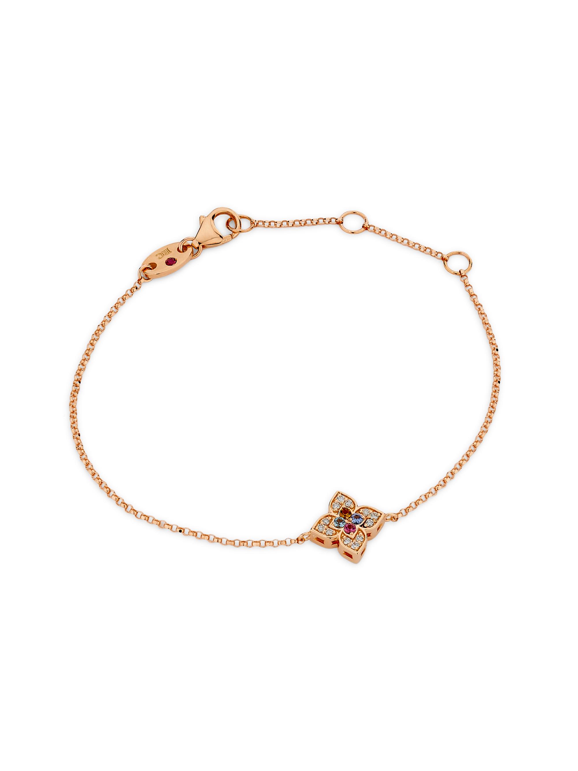Roberto Coin Women's Venetian Princess Carnivale 18K Rose Gold & 0.06 TCW Diamond Bracelet - Rose Gold