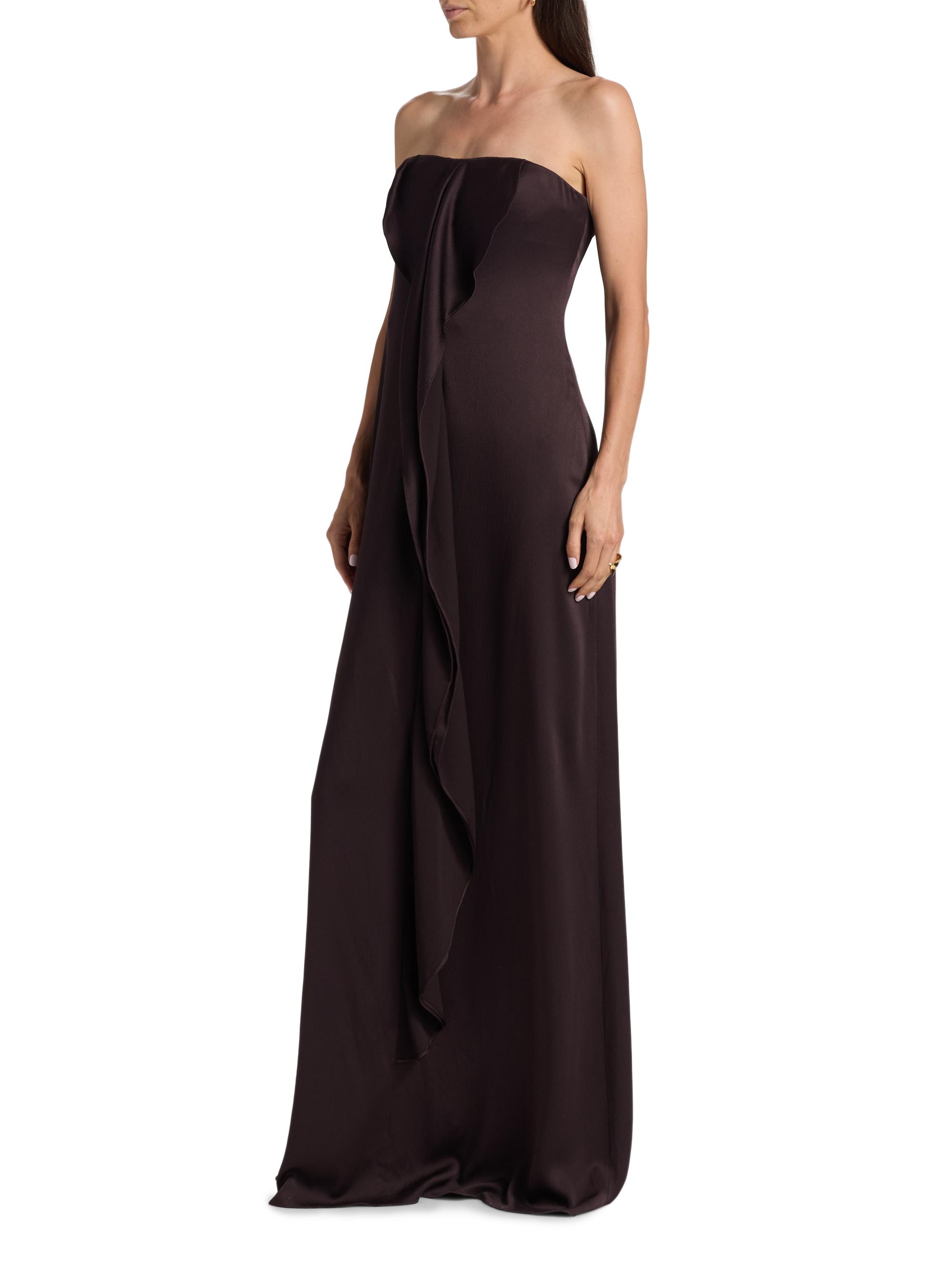 princess polly baby blue dress Zapaka Women Dusty Rose Maxi Bridesmaid Dress with Sleeves V-Neck A Line Ruched Wedding Guest Dress, Dusty Rose / US2 main image 0
