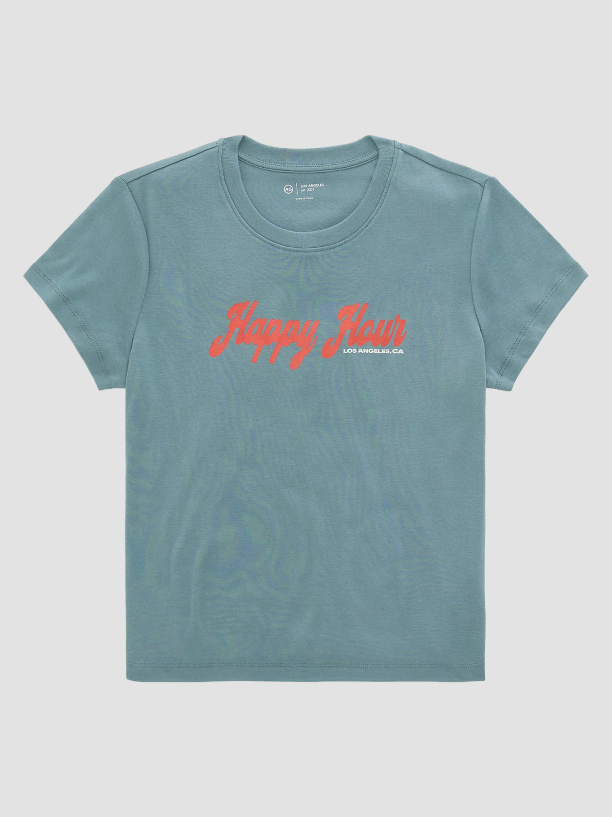 AG Jeans Women's Sadie Crewneck T-Shirt - Cheers Hour