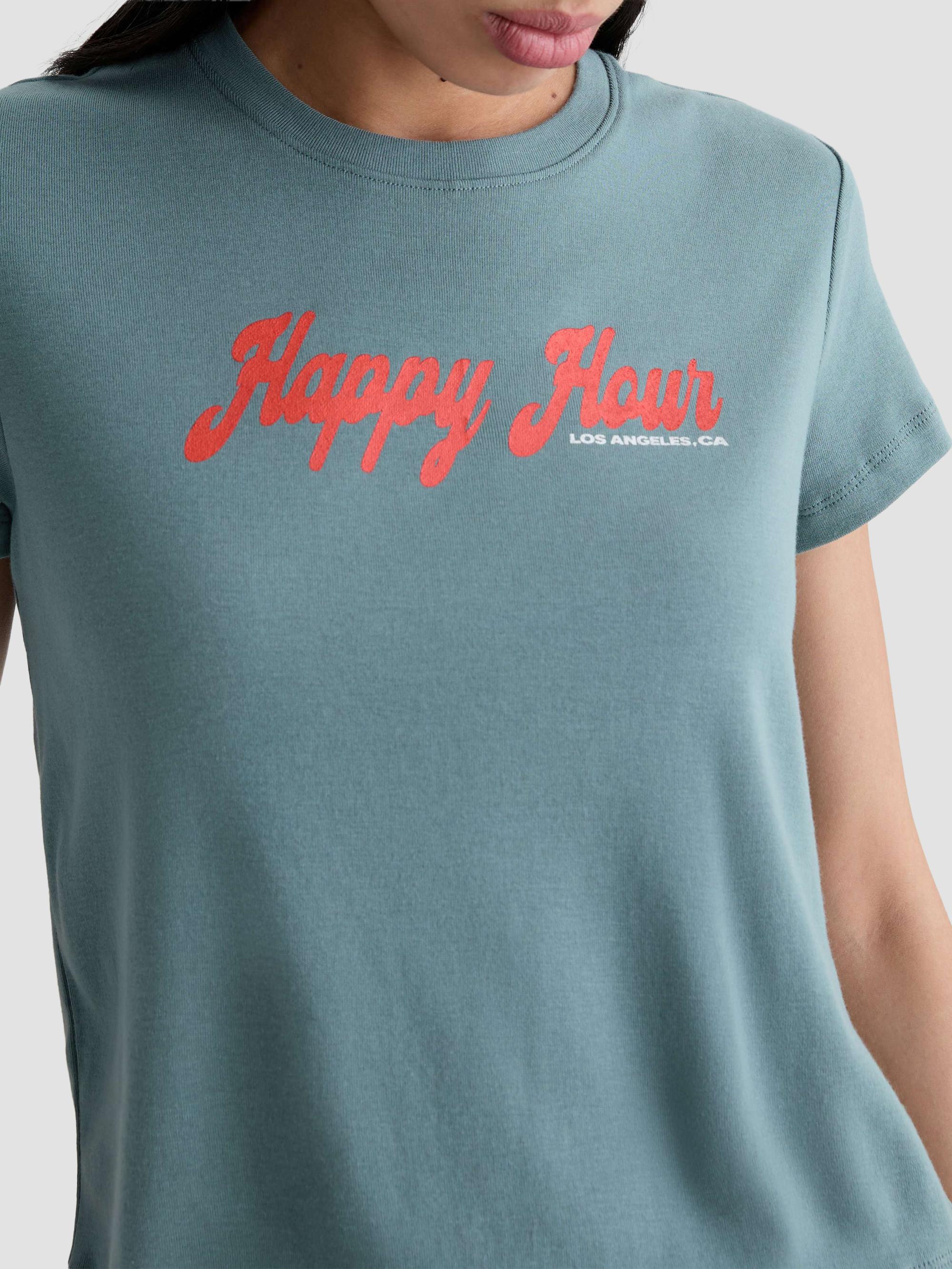 AG Jeans Women's Sadie Crewneck T-Shirt - Cheers Hour | Thumbnail 5