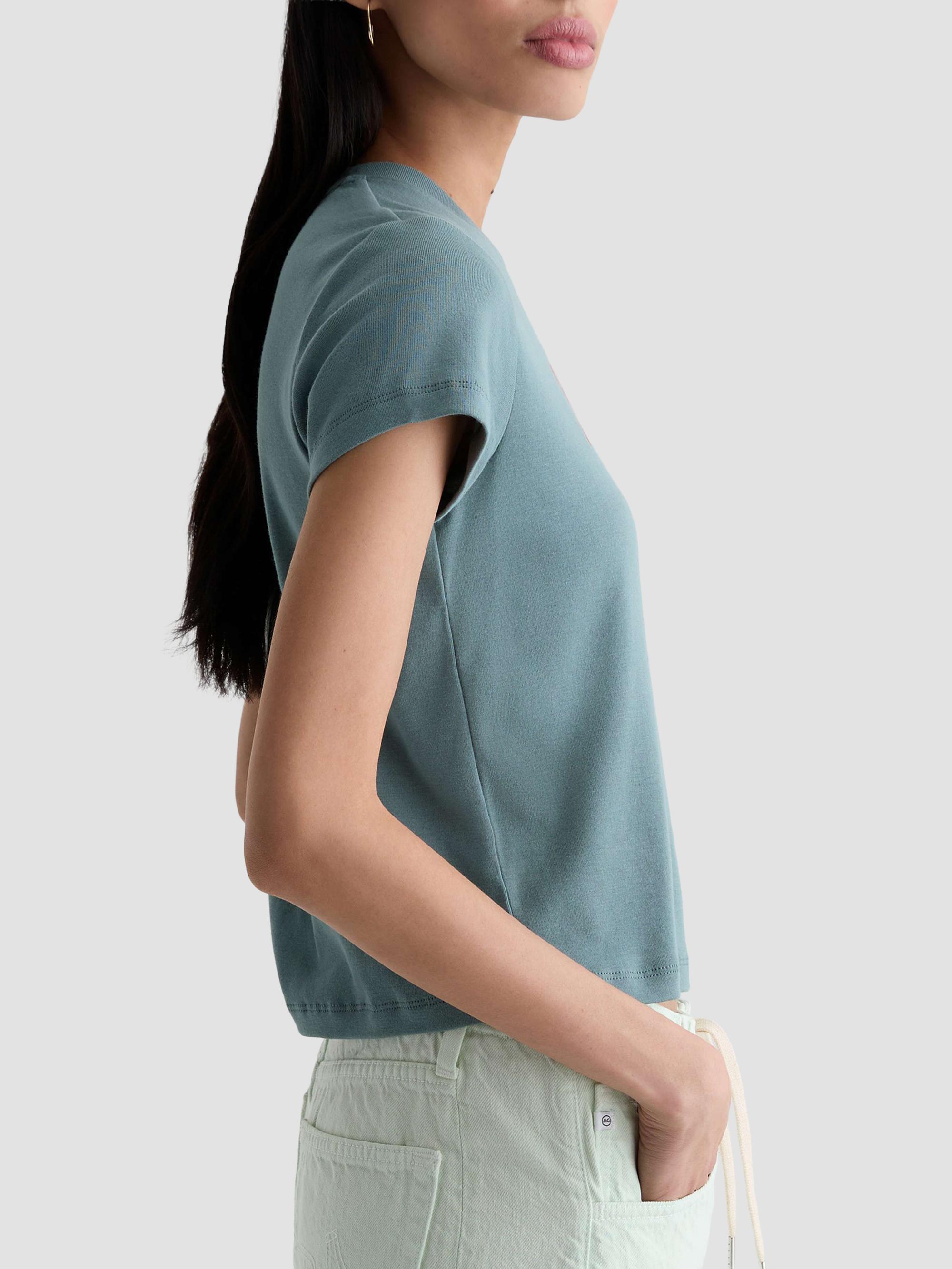 AG Jeans Women's Sadie Crewneck T-Shirt - Cheers Hour | Thumbnail 7