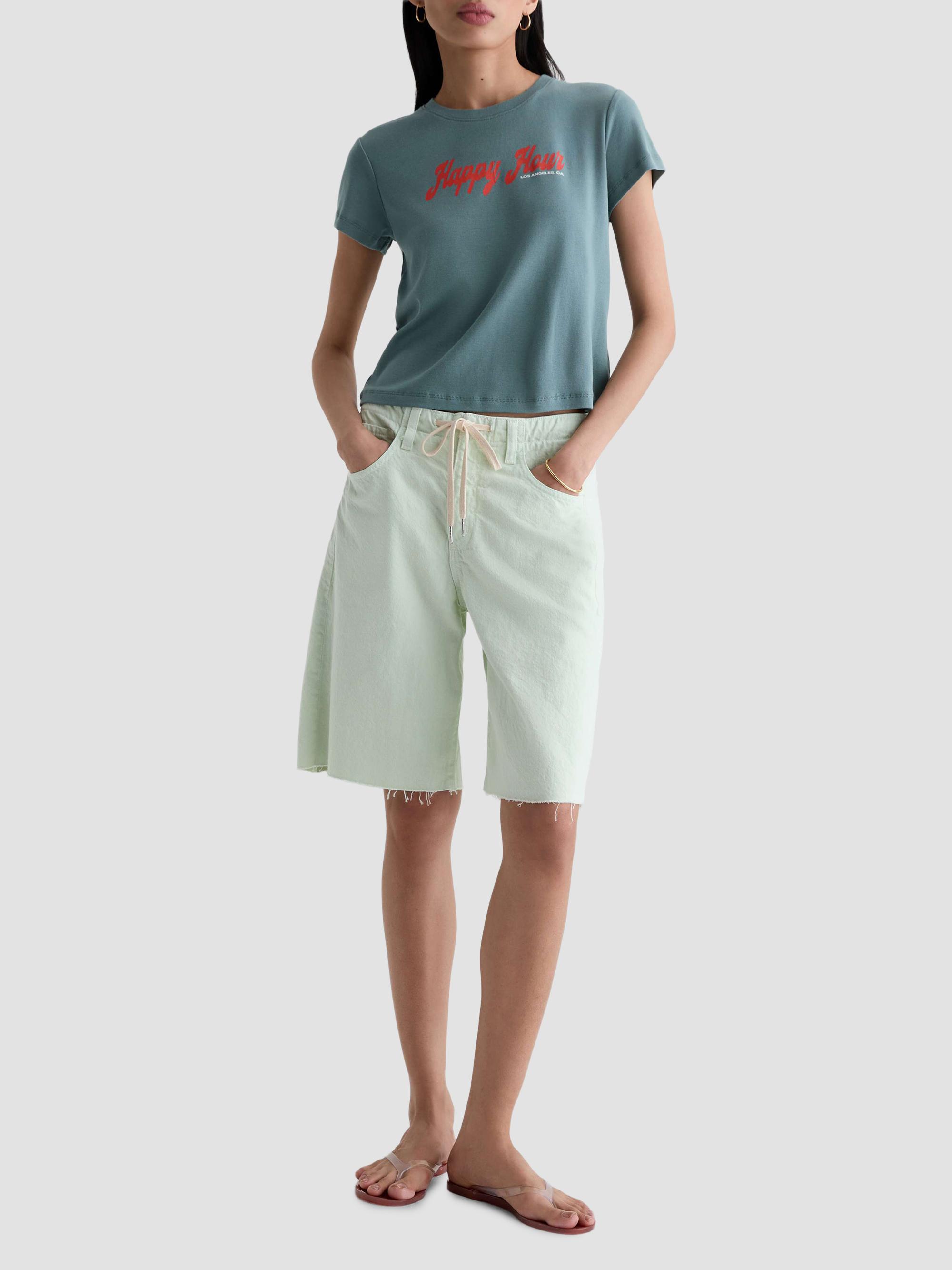 AG Jeans Women's Sadie Crewneck T-Shirt - Cheers Hour | Thumbnail 2